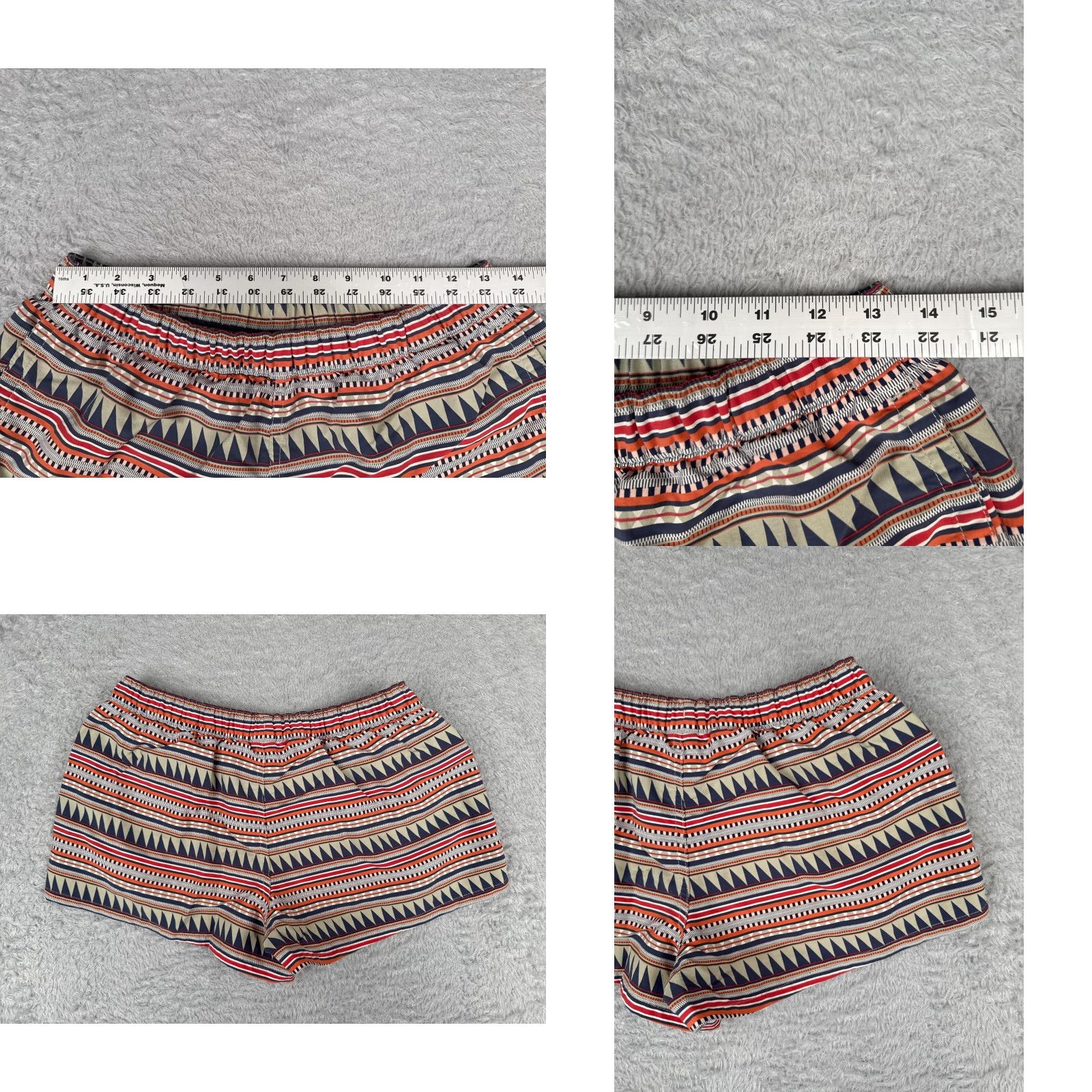 Patagonia Patagonia Shorts Women Medium Red Beige Tribal Southwest Pattern Baggies 2.5" Vintage No Size 32" / US 10 / IT 46 - 8 Thumbnail
