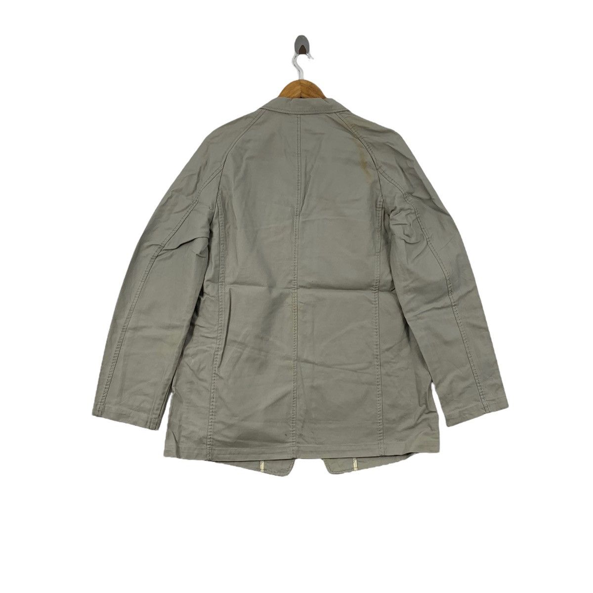 Vintage Vintage 90s NEVER SEEN THINGS Plain Grey Coat Size US L / EU 52-54 / 3 - 3 Thumbnail