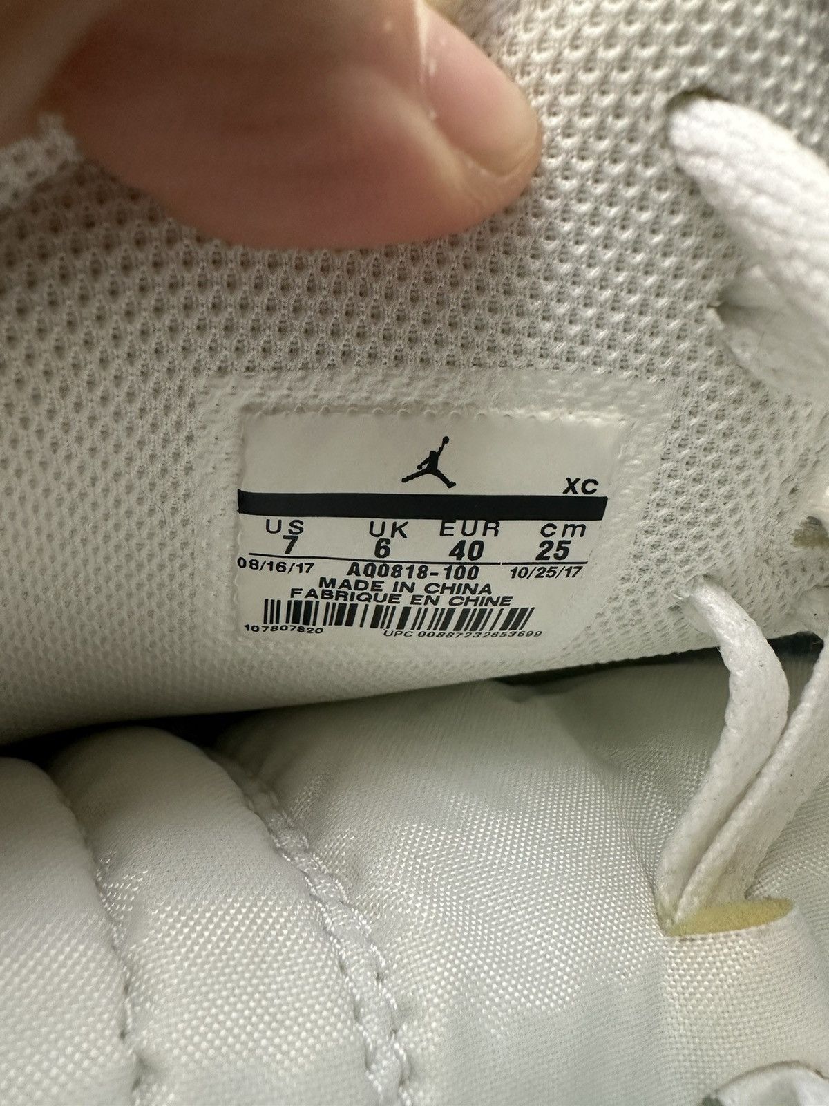 Jordan Brand × Off-White Nike Air Jordan 1 High OG Off-White White size 7 Size US 7 / EU 40 - 6 Thumbnail