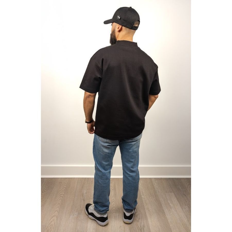 Other Oversized Boxy Tee Black Mock Neck Heavyweight S Size US S / EU 44-46 / 1 - 4 Thumbnail