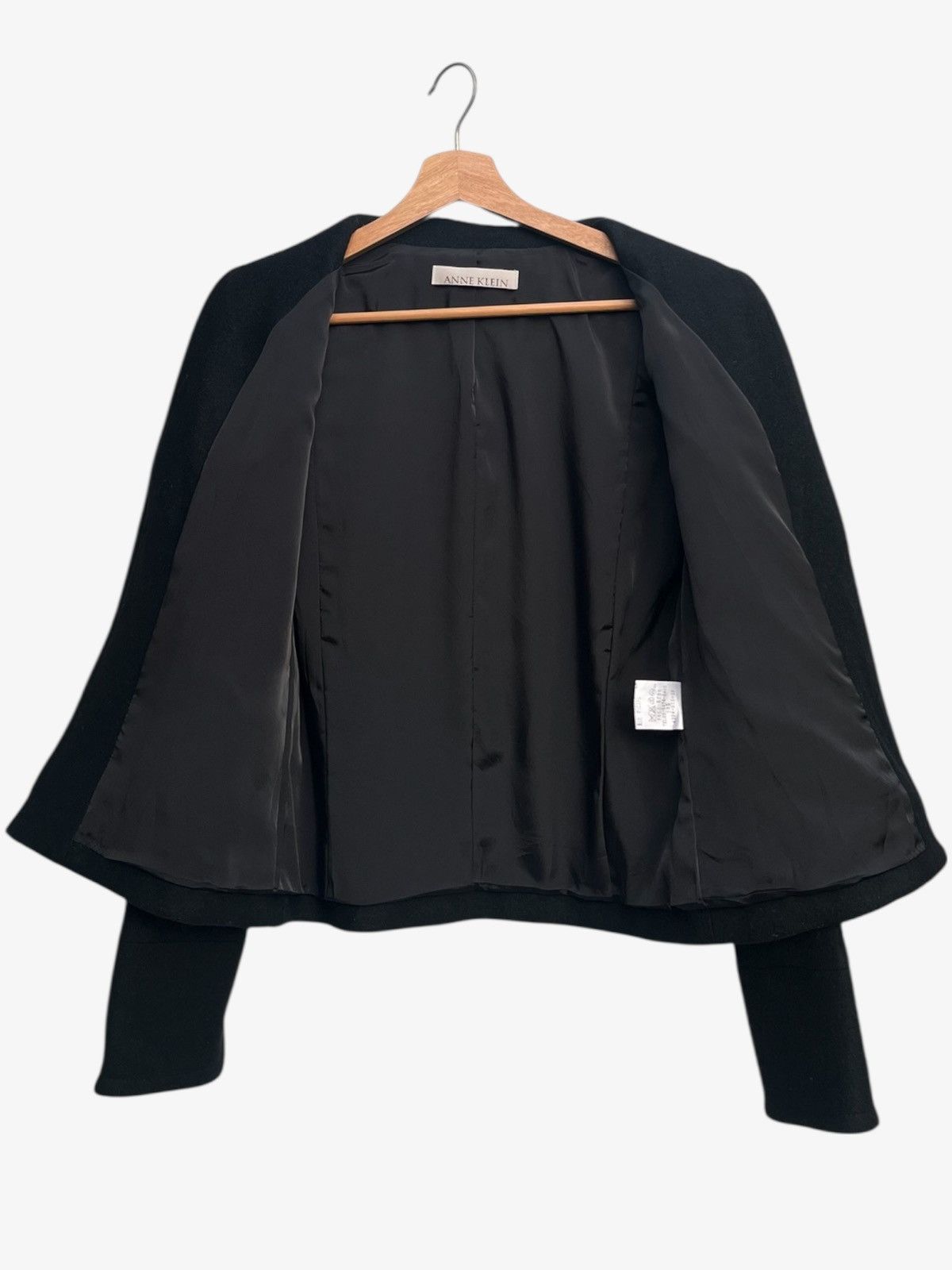 Anne Klein Anne Klein Black Tailored Zip-up Jacket Size M / US 6-8 / IT 42-44 - 4 Thumbnail