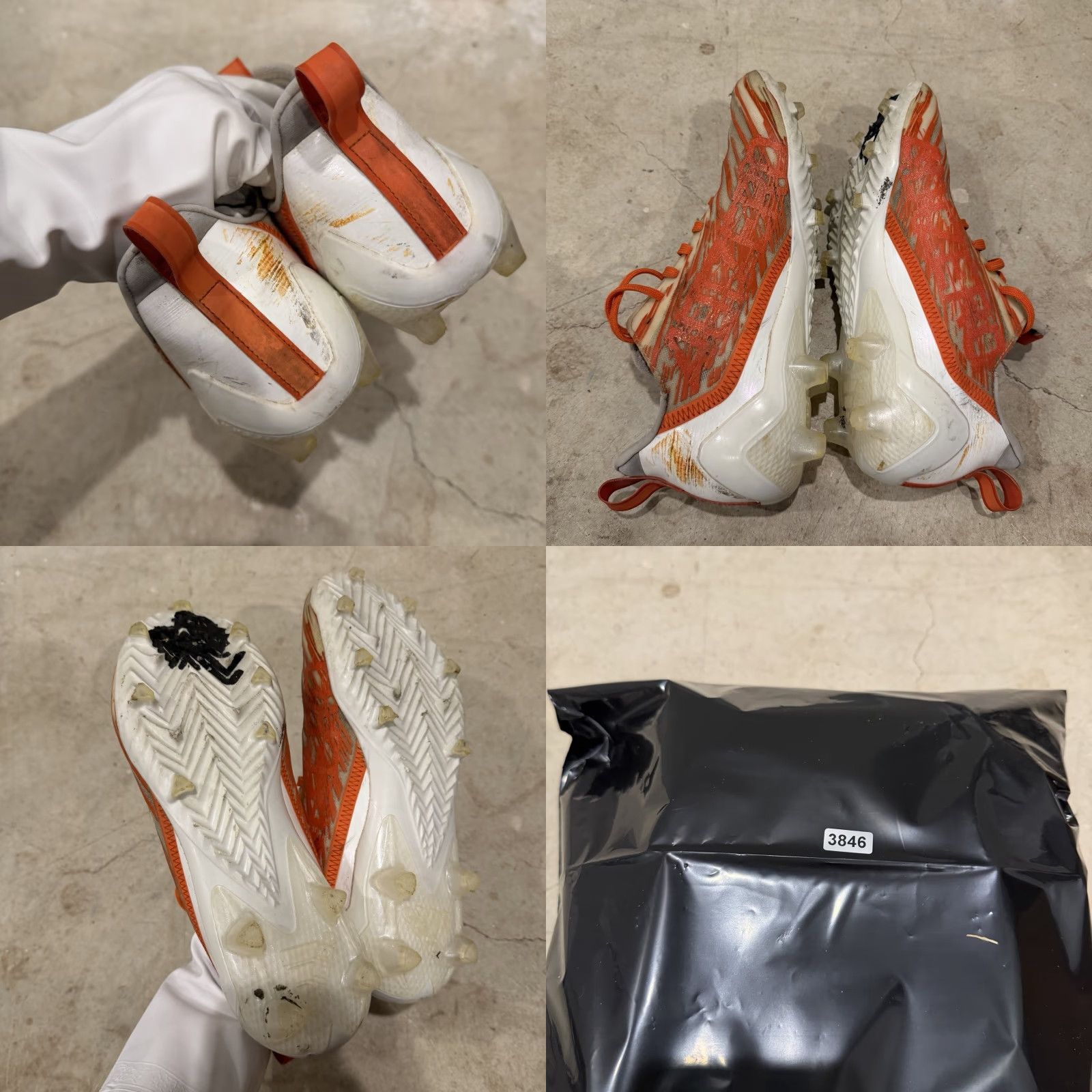 Adidas adidas Adizero Cleats White Team Orange GZ6913 Mens Size 11 Cleats Athletic Shoe Team Orange White Mens Size 11 Size US 11 / EU 44 - 8 Thumbnail