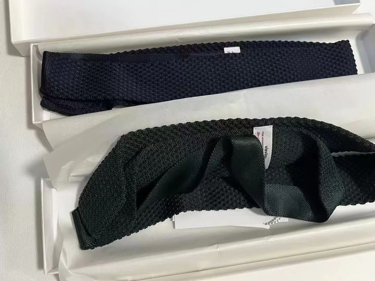 Visvim VISVIM 23AW Silk Knit Tie Green /Navy Size ONE SIZE - 5 Thumbnail