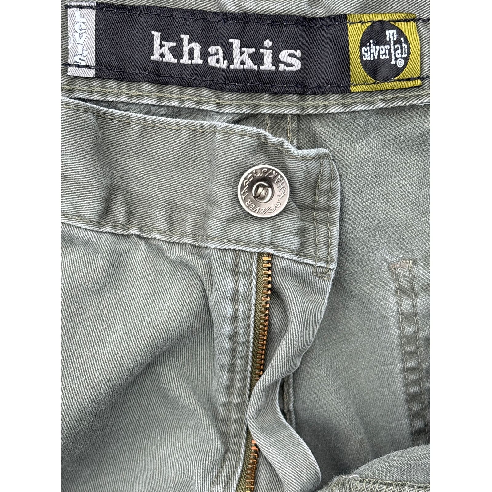 Levi's Vtg Levi’s SilverTab Khakis Cargo Green faded grunge 29x32 Size US 29 - 3 Thumbnail
