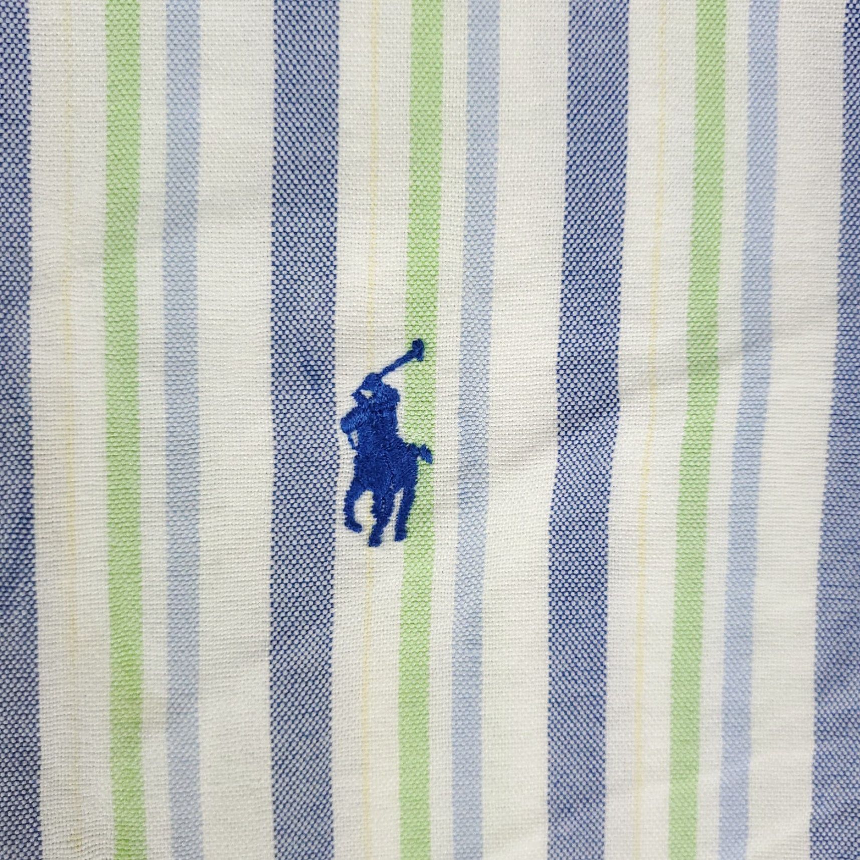 Ralph Lauren Ralph Lauren Blue Striped Button-Up Shirt Mens XL Long Sleeve Casual Preppy Size US XL / EU 56 / 4 - 2 Thumbnail