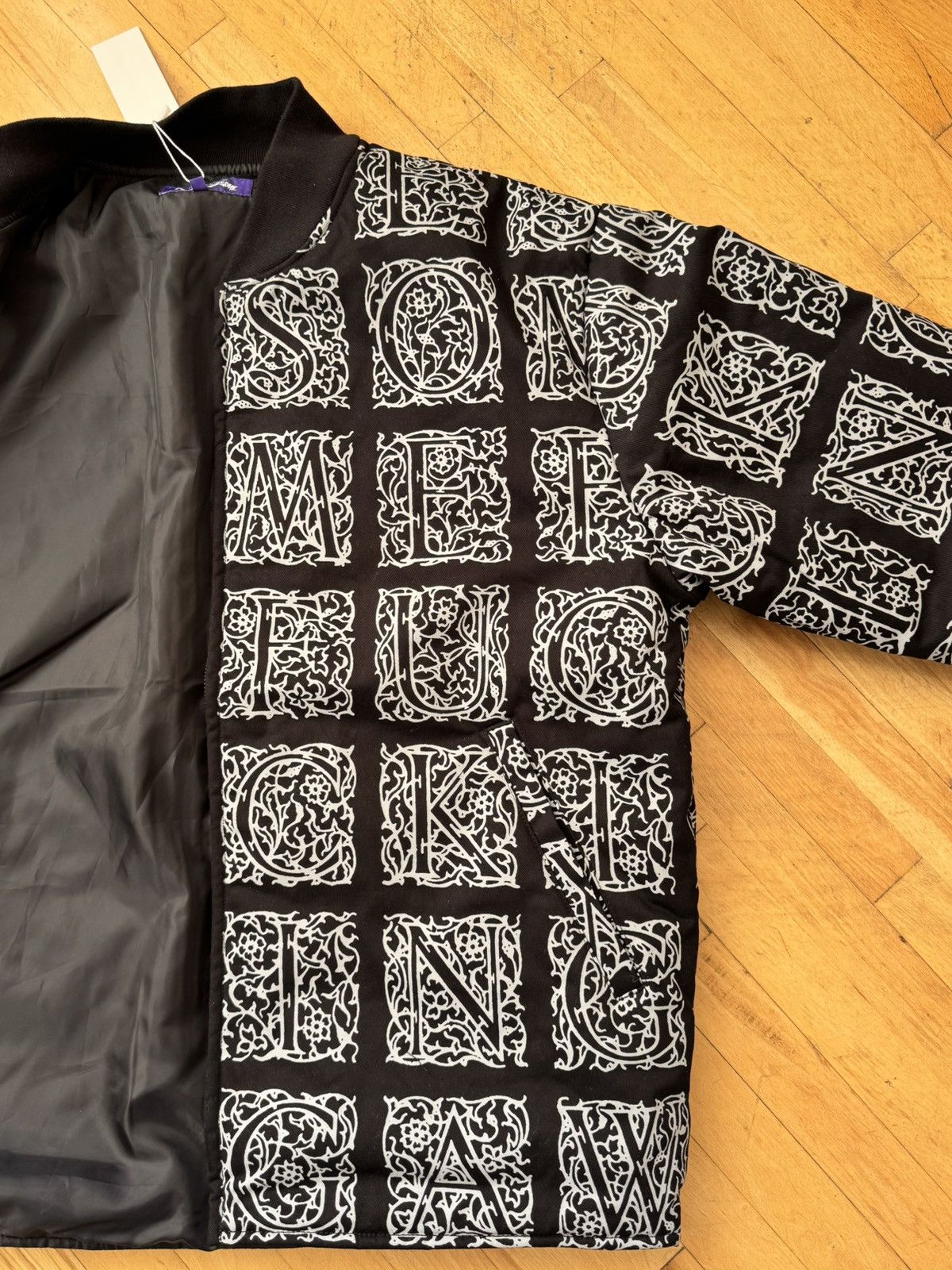 Fucking Awesome Fucking Awesome Jacket – Gothic Letter Print (XL, Fits M/L Size US XL / EU 56 / 4 - 1 Thumbnail