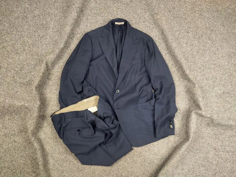 Japanese Brand 0909 Fatto in Italy Design Classic Suit Blazer Jacket Pants Size 46R - 1 Thumbnail