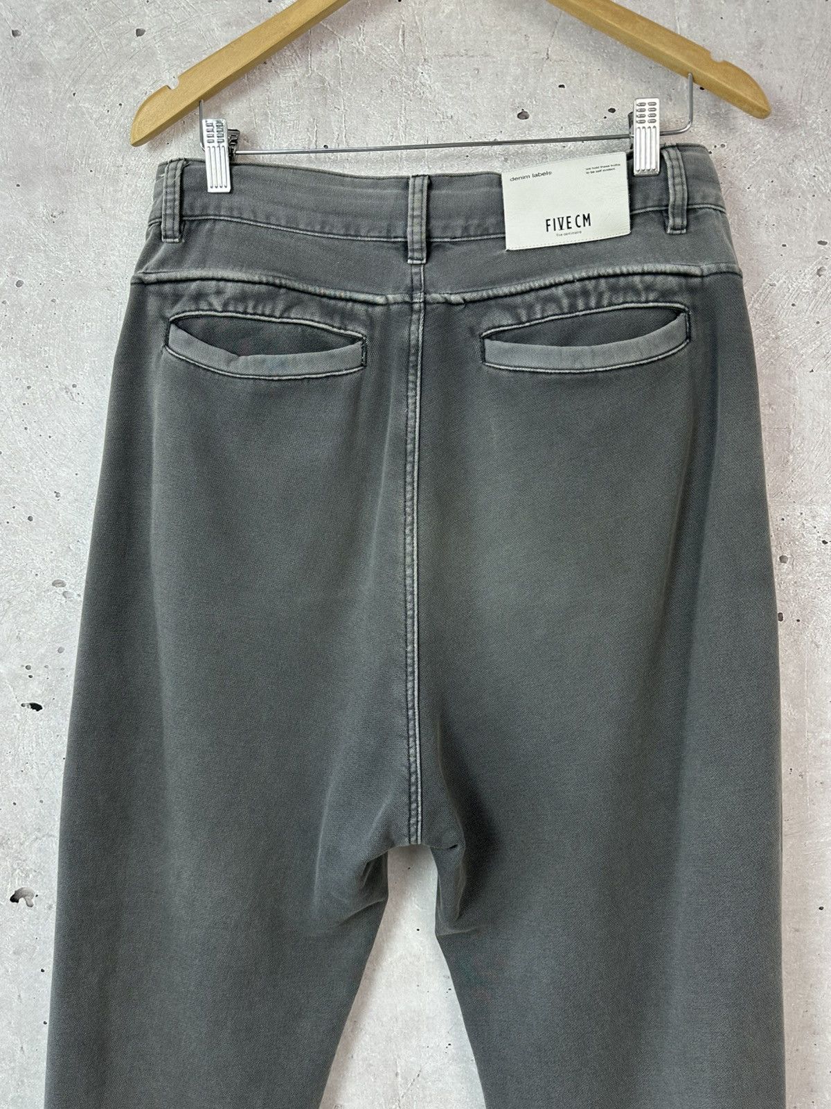 5cm Five cm Washed Grey Denim Belt Relaxed Men’s Sweatpants Size US 32 / EU 48 - 10 Thumbnail