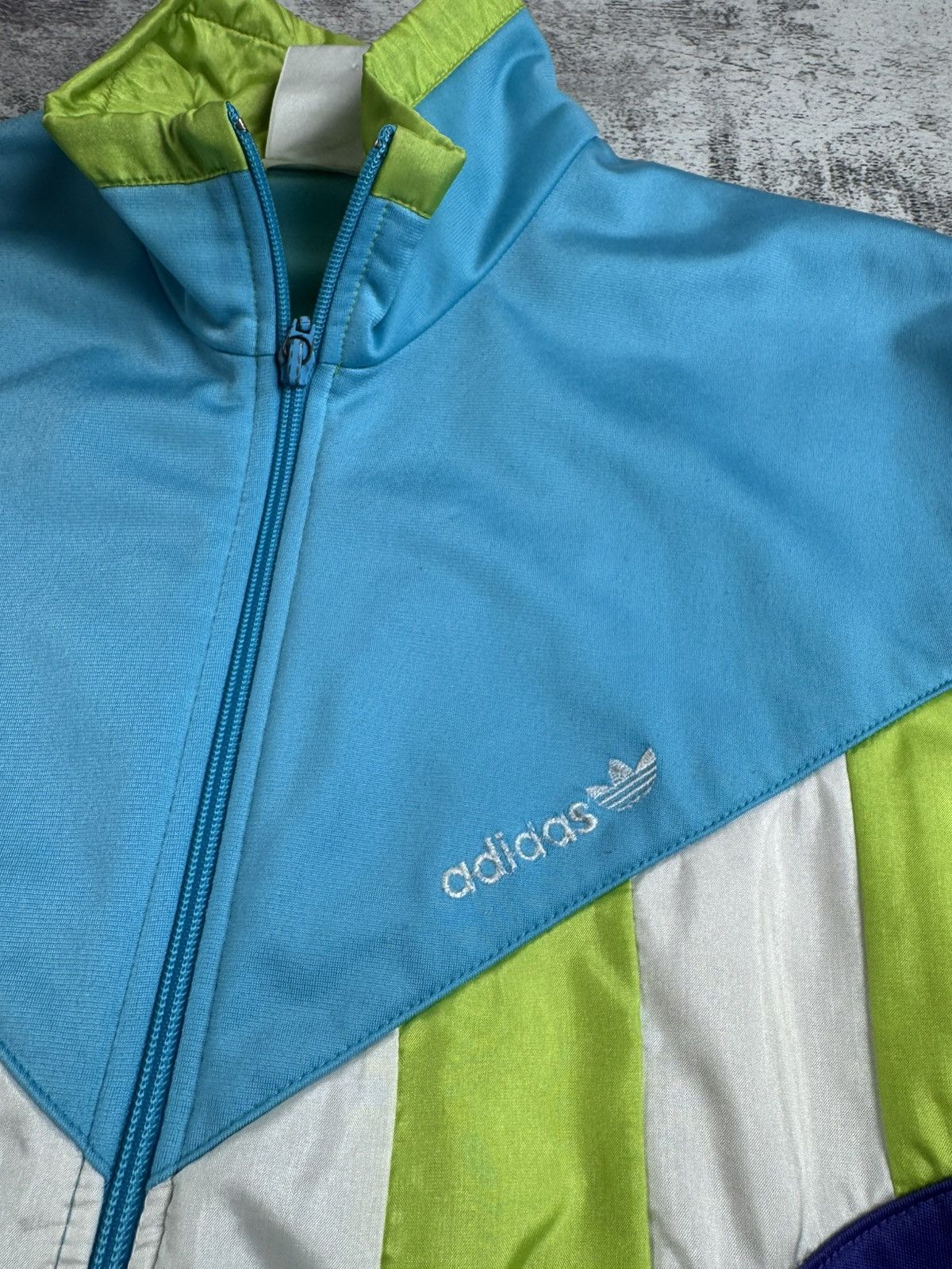 Adidas Adidas Men’s Vintage M Y2K Retro Blue Logo Track Activewear Zip Light Jacket Size US M / EU 48-50 / 2 - 9 Thumbnail