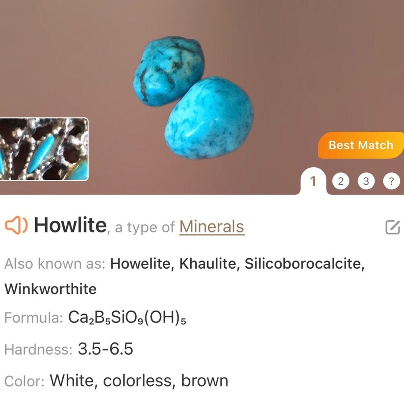 Handmade Handcrafted repurpose howlite cluster Pearl necklace Size ONE SIZE - 11 Thumbnail