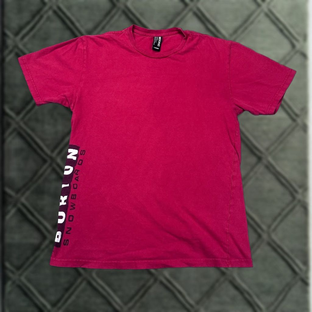 Burton Burton T-Shirt Adults L Red Crewneck Short Sleeve 100% Cotton Regular Solid Logo Vintage No Size US L / EU 52-54 / 3 - 1 Thumbnail