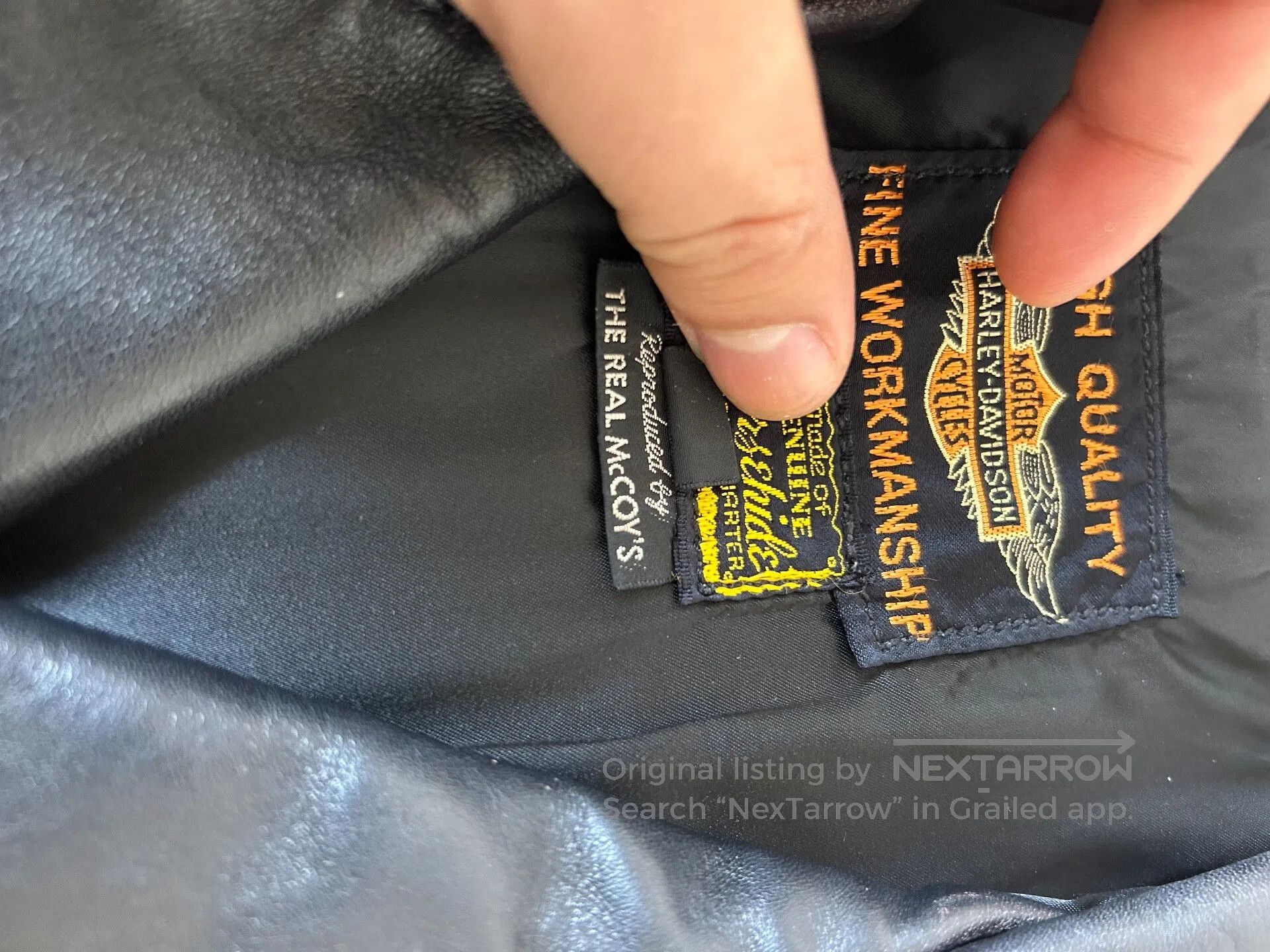 The Real McCoy's real McCoy's leather motorcycle jacket. Size US M / EU 48-50 / 2 - 8 Thumbnail