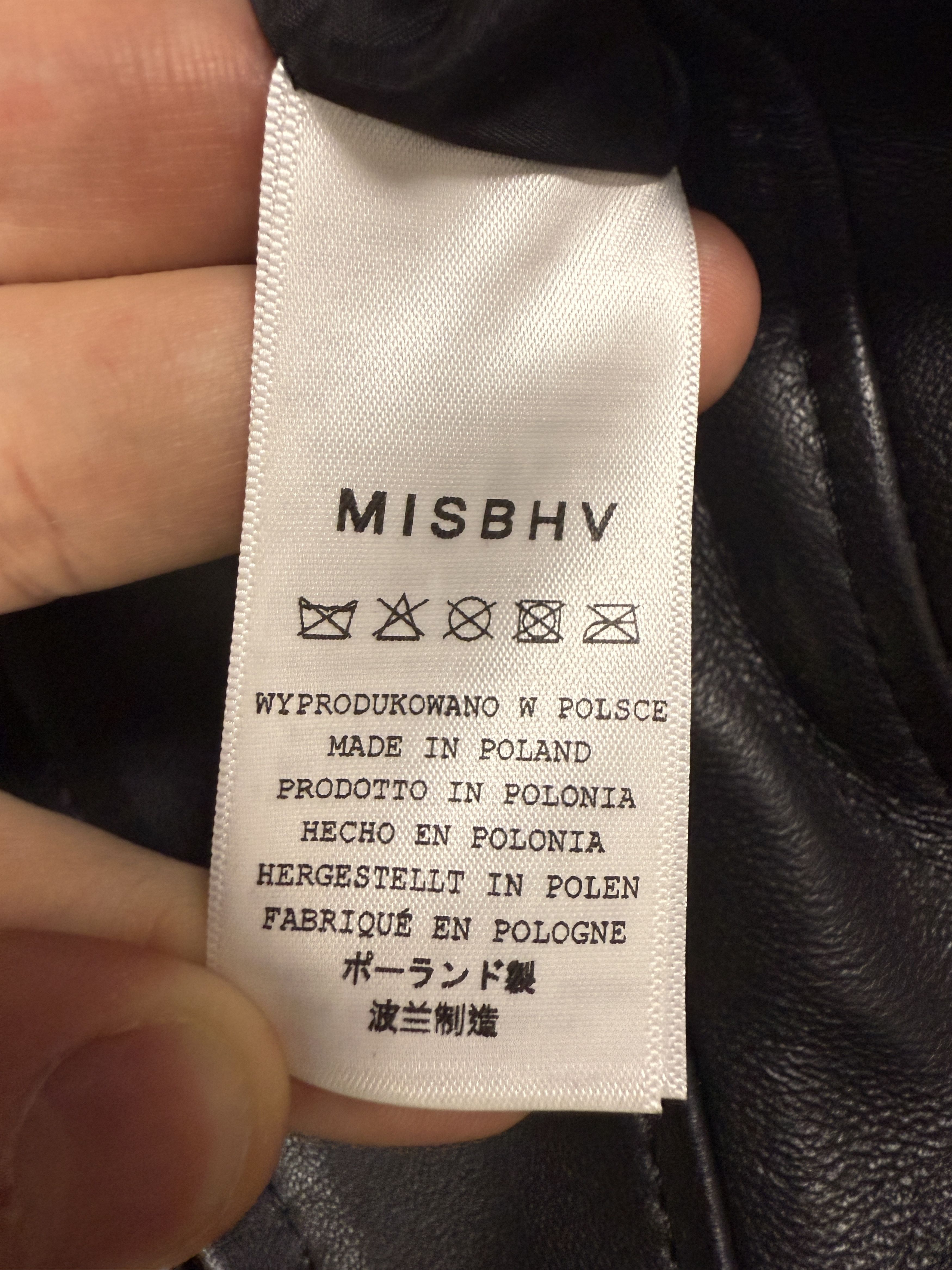 Misbhv $1780 MISBHV Genuine Leather Cut Trousers Size 28" / US 6 / IT 42 - 10 Thumbnail