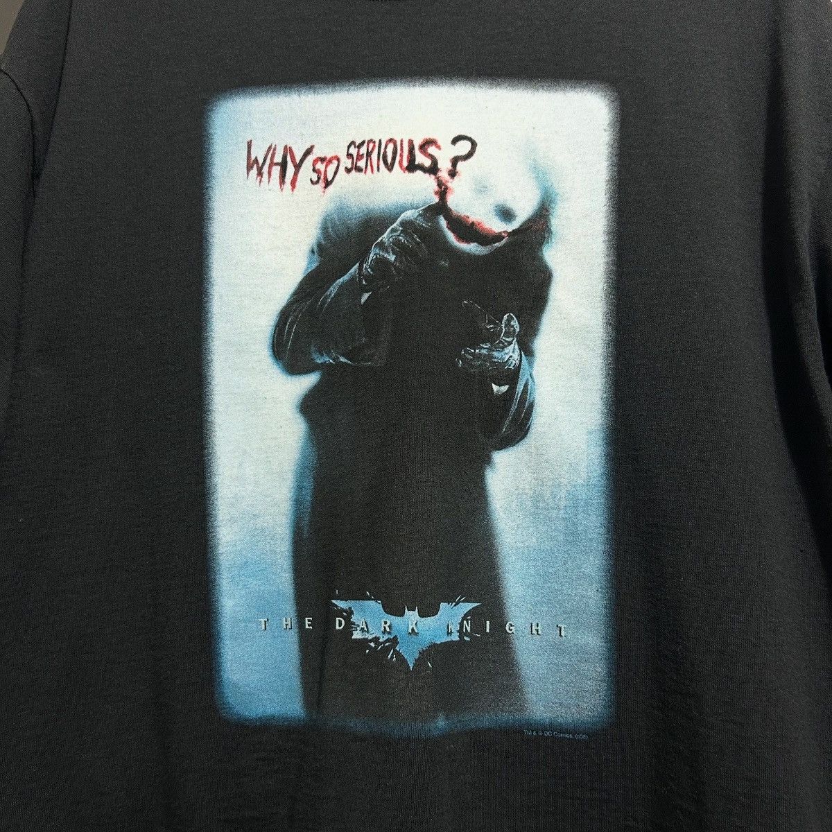 DC Comics 2008 Batman The Dark Knight “Why so serious” Joker Promo Size US XL / EU 56 / 4 - 2 Thumbnail