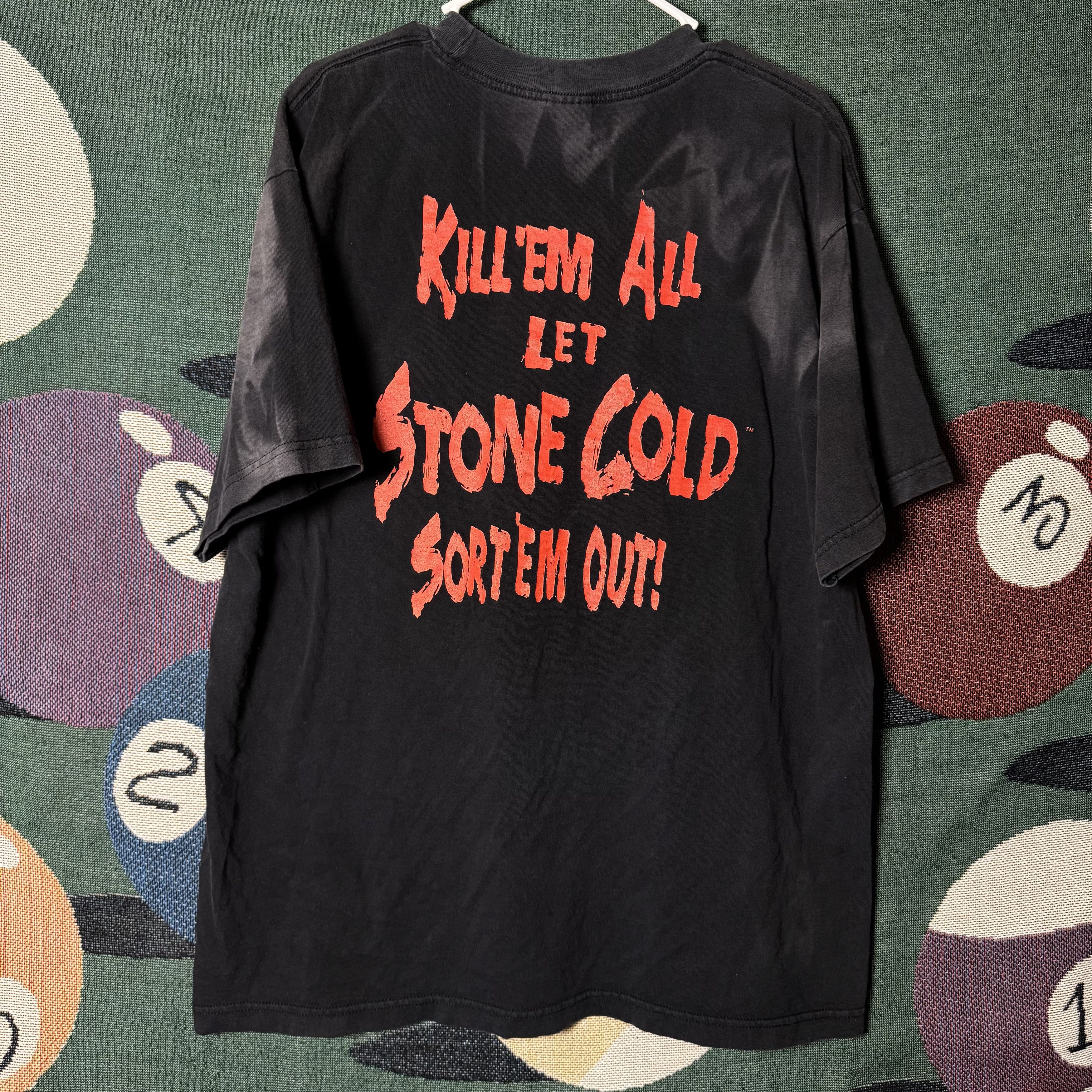 WWE Vintage 1998 WWF Stone Cold Sort Em Out Tee Size US XL / EU 56 / 4 - 2 Thumbnail