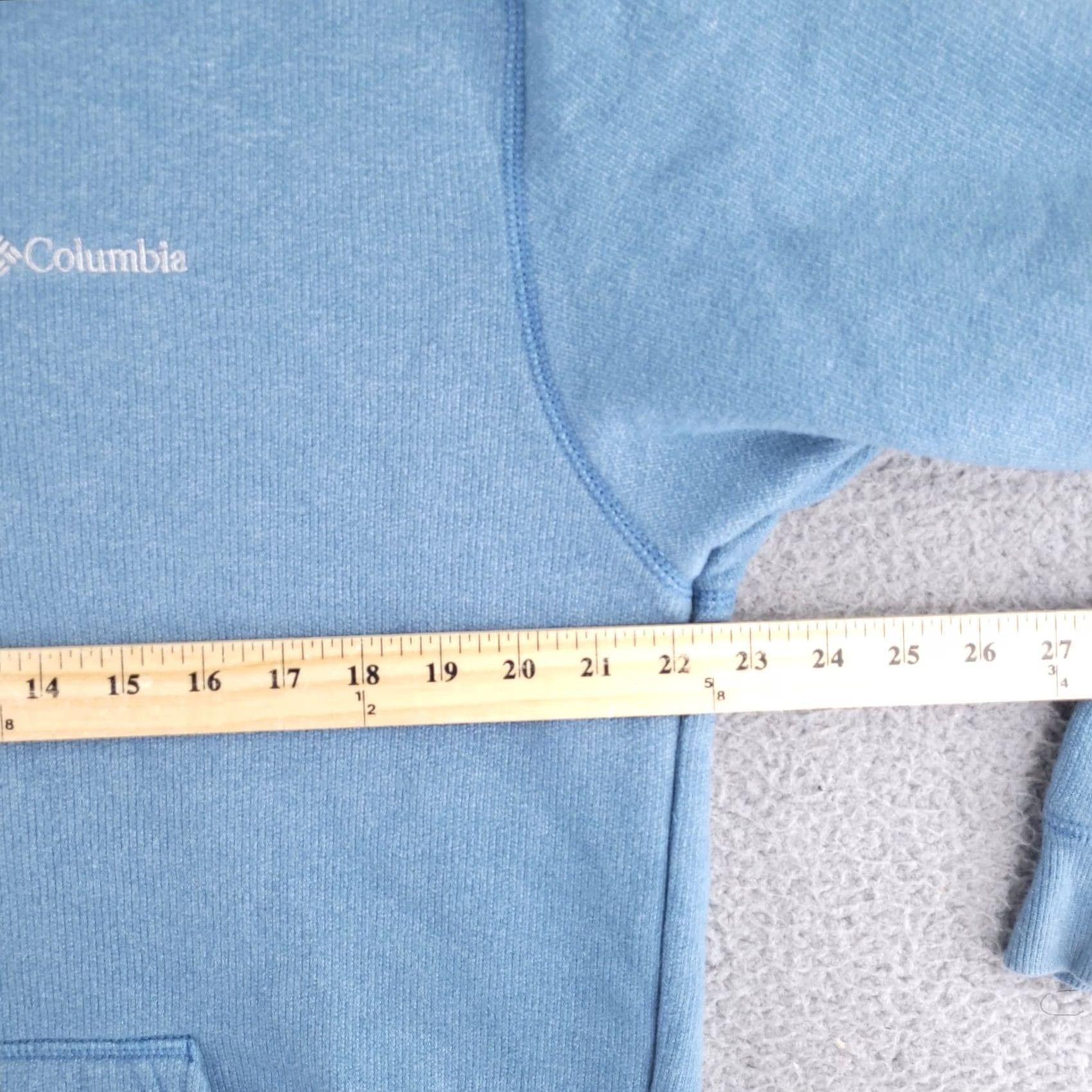 Vintage Columbia Sweatshirt Mens Large Blue Henley Knit Pullover Sweater Size US L / EU 52-54 / 3 - 7 Thumbnail