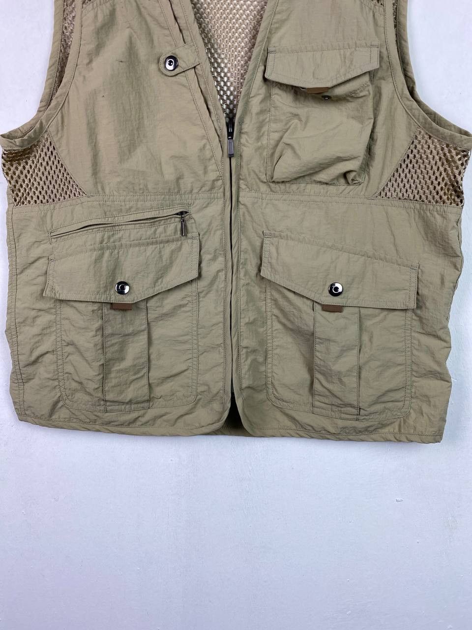 japanese brand fishnet design vest