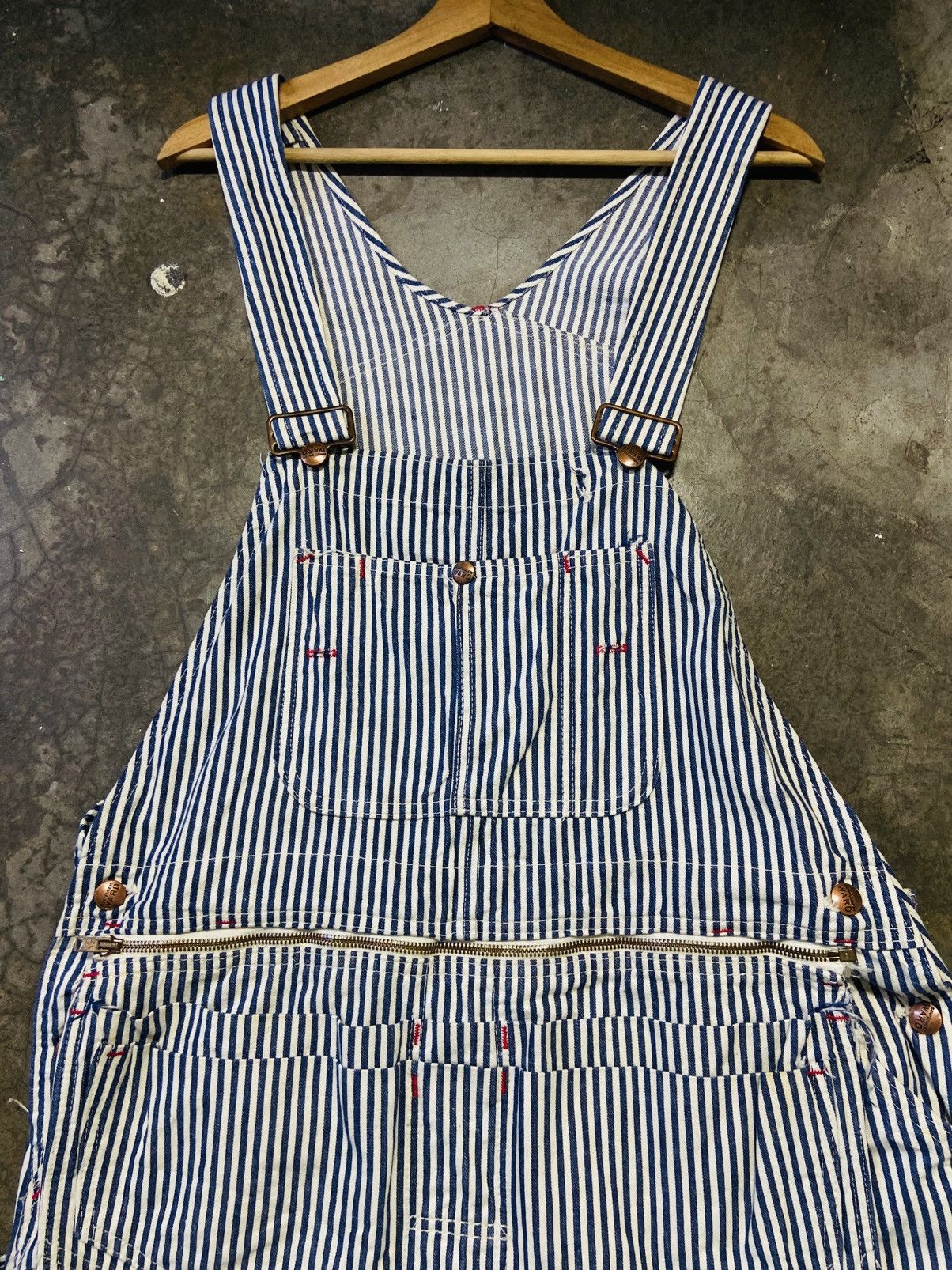 Original Montgomery Vintage Ward Montgomery Double Knee Hickory Jumpsuit Size US 38 / EU 54 - 7 Thumbnail