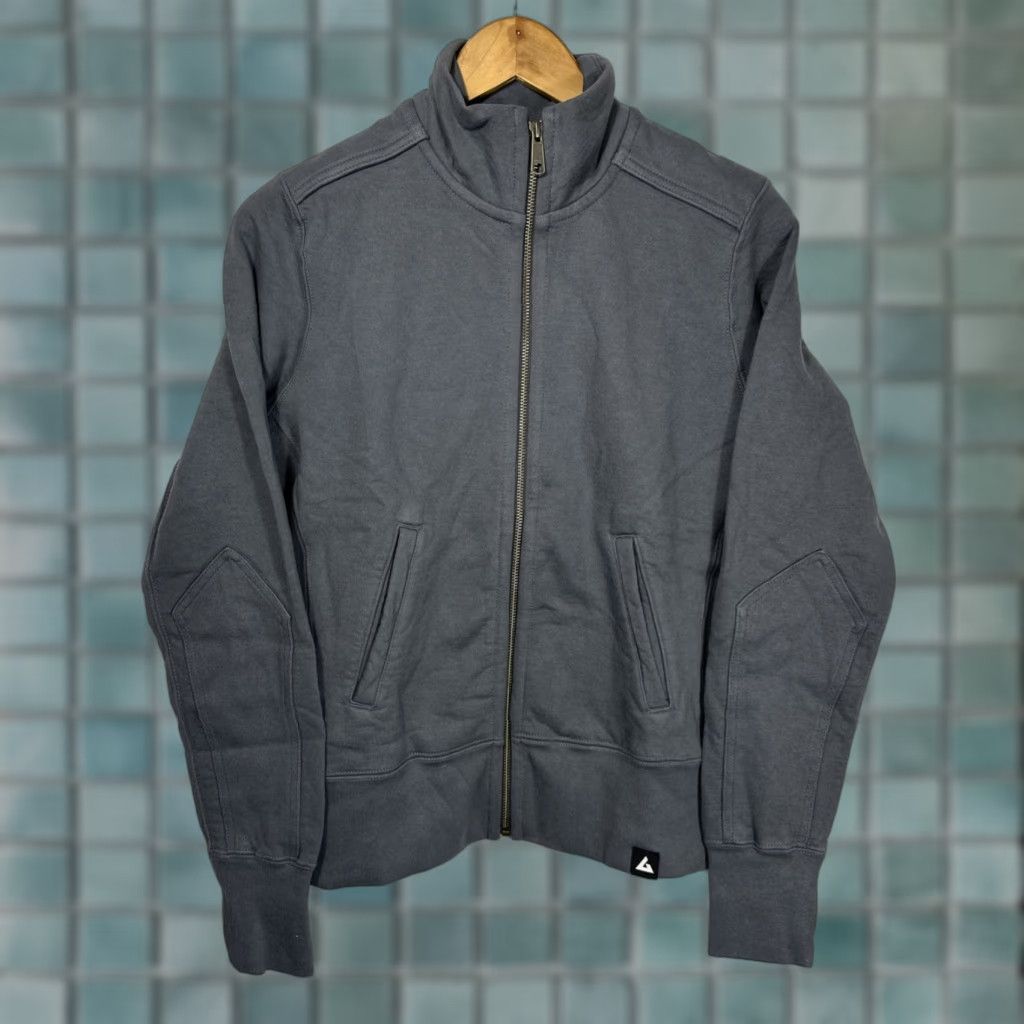 American Giant Moto Classic Full Zip Jacket S Gray Womens Heavyweight Zip Hooded Lined Short Description