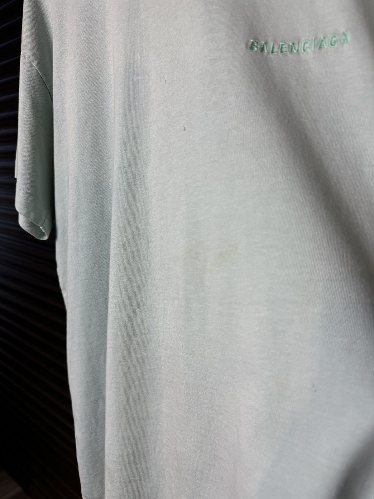 Balenciaga Balenciaga Blue Embroidered Logo Tee - Medium Size US M / EU 48-50 / 2 - 5 Thumbnail