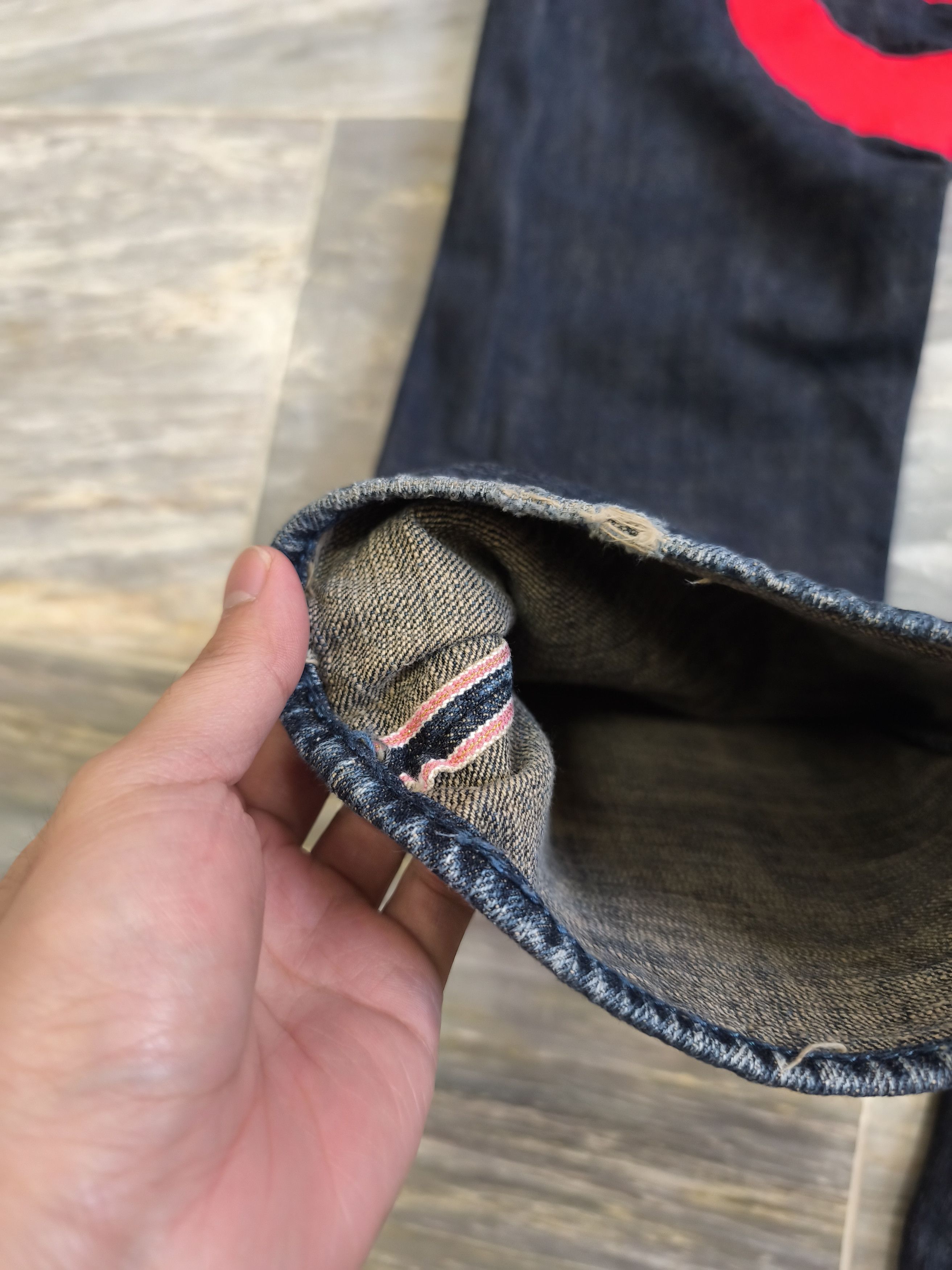 Evisu Rare Evisu Yamane Picasso Embroidery Selvedge Denim Size US 33 - 4 Thumbnail