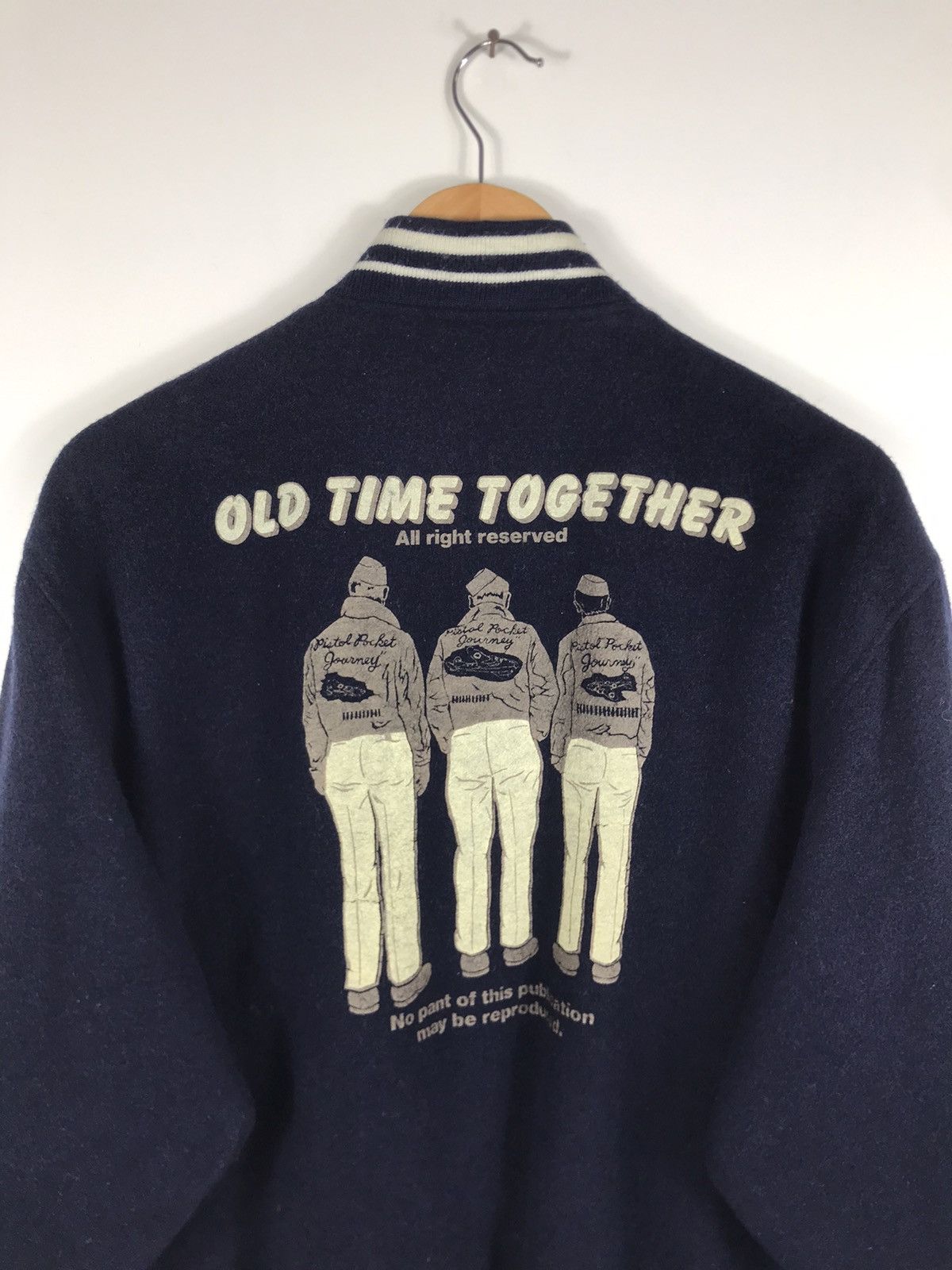 Vintage ⚡️Vintage Old Time Together Varsity Jacket Size US M / EU 48-50 / 2 - 16 Thumbnail