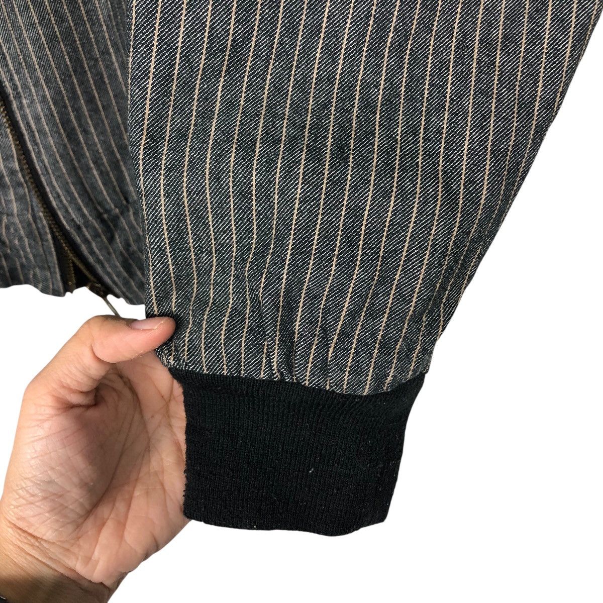 Japanese Brand 📌Vintage Hickory Chore Bomber Jacket Woolrich Issey Miyake Size US M / EU 48-50 / 2 - 16 Thumbnail
