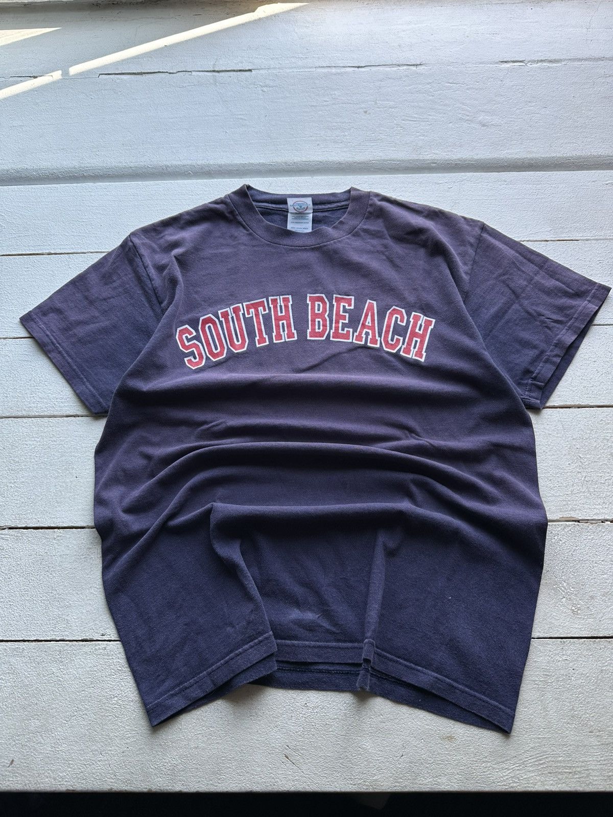Vintage 🚨USA SOUTH BEACH STATE AMERICA Y2K SUNFADED BIG LOGO Size US M / EU 48-50 / 2 - 1 Thumbnail