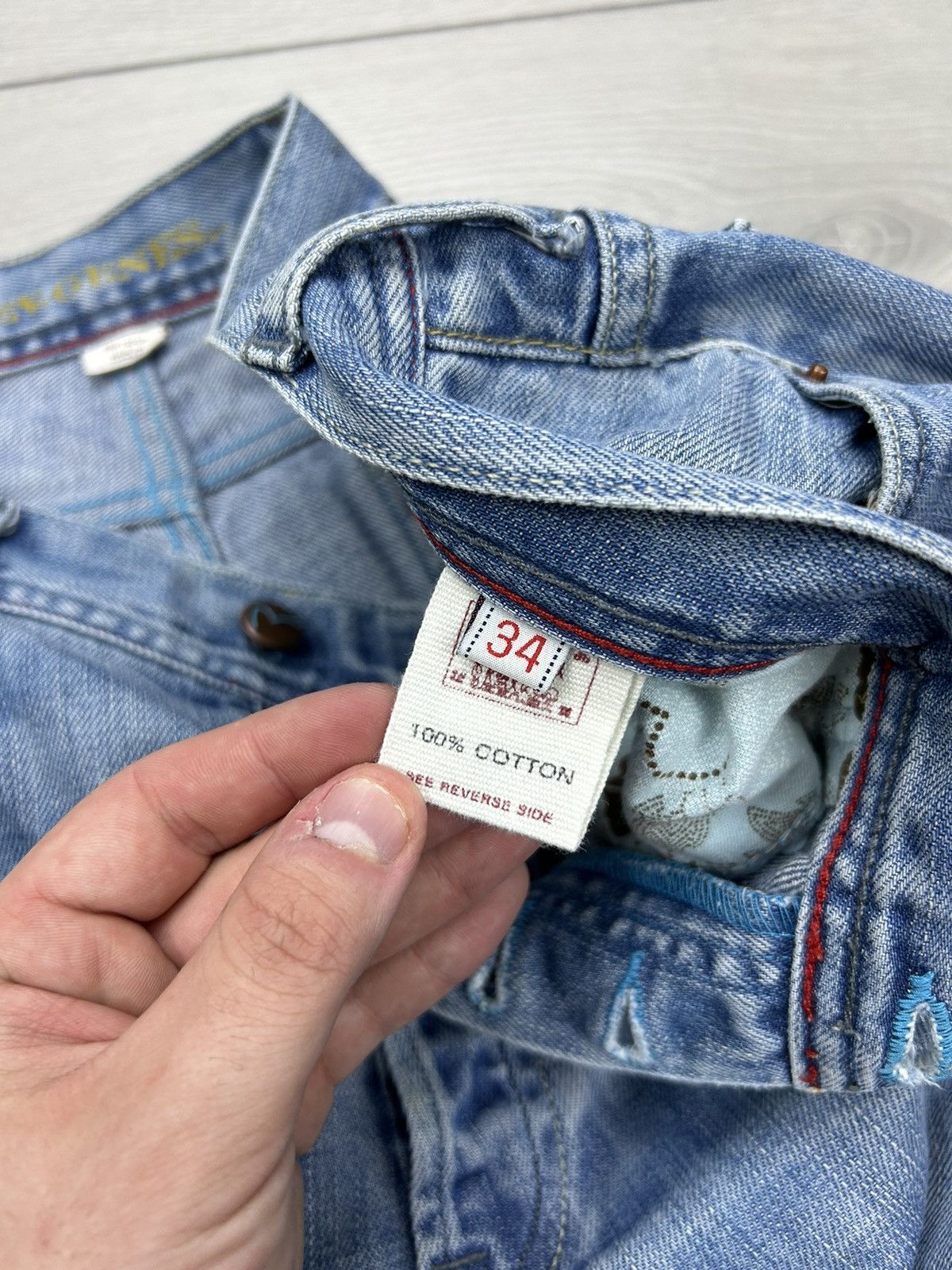 Vintage Evisu Vintage Men’s Japanese jeans size 34 Size US 34 / EU 50 - 8 Thumbnail