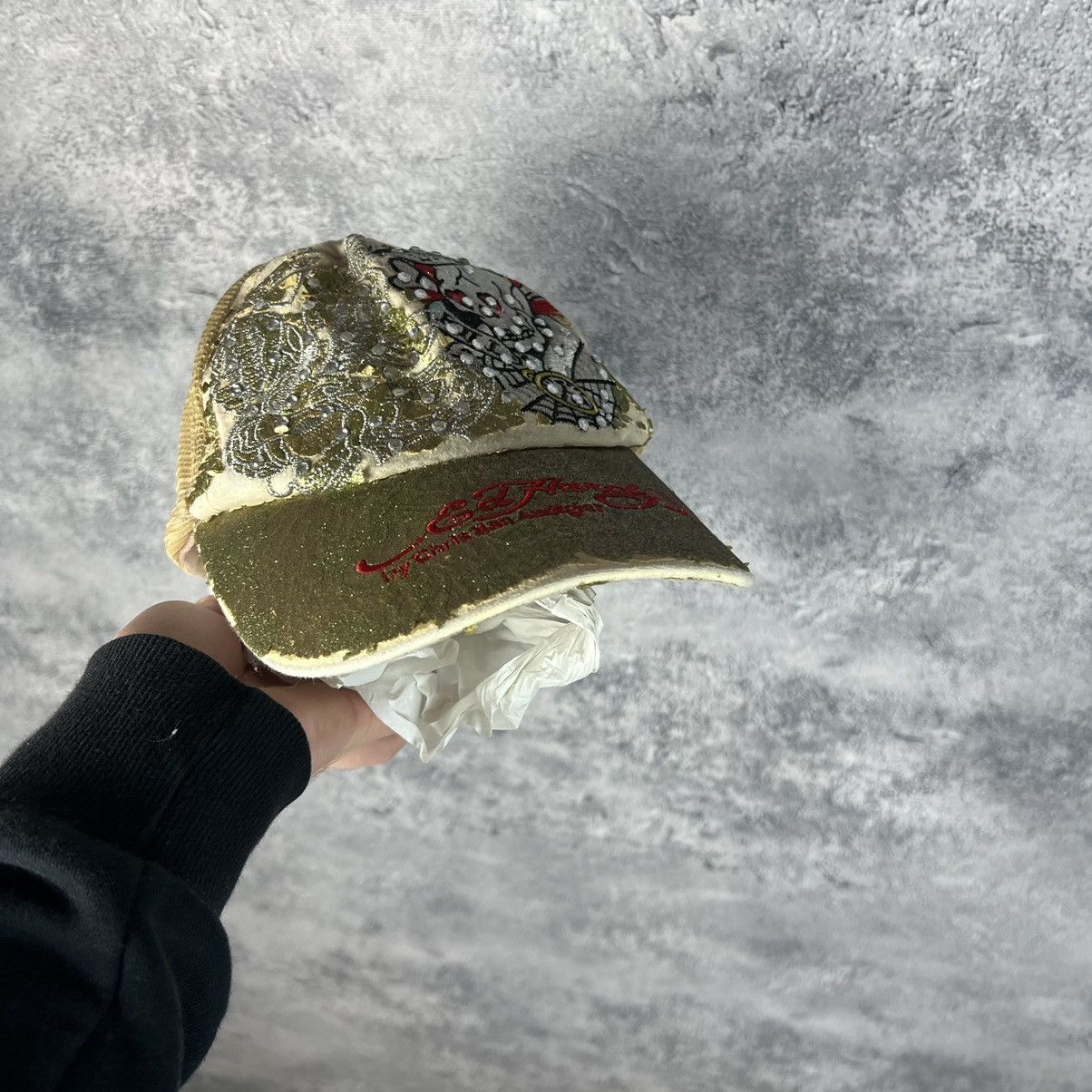 Christian Audigier Ed Hardy Christian Audigier Skull Vintage Cap Y2K Size ONE SIZE - 11 Thumbnail