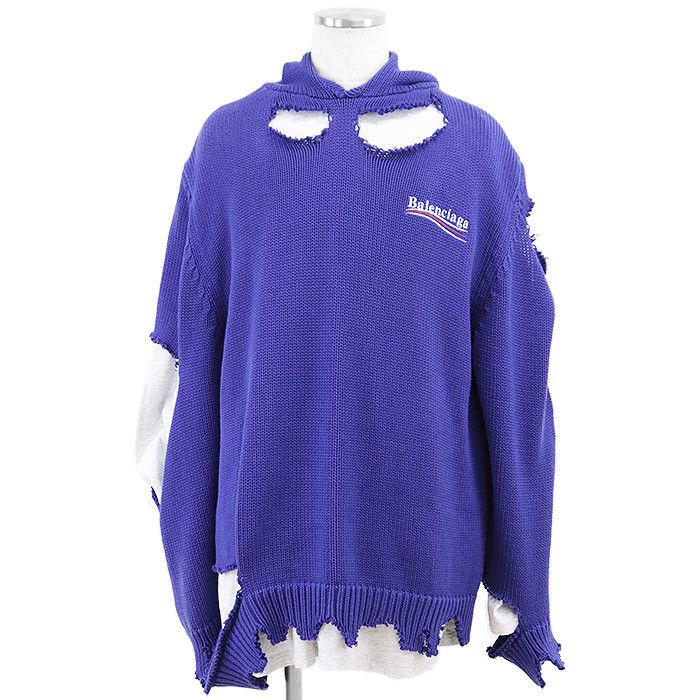 Balenciaga Balenciaga Balenciaga UNIFIT Cotton Hoodie Cotton Sweatshirts & Hoodies DUTY FREE for USA Size ONE SIZE - 1 Thumbnail