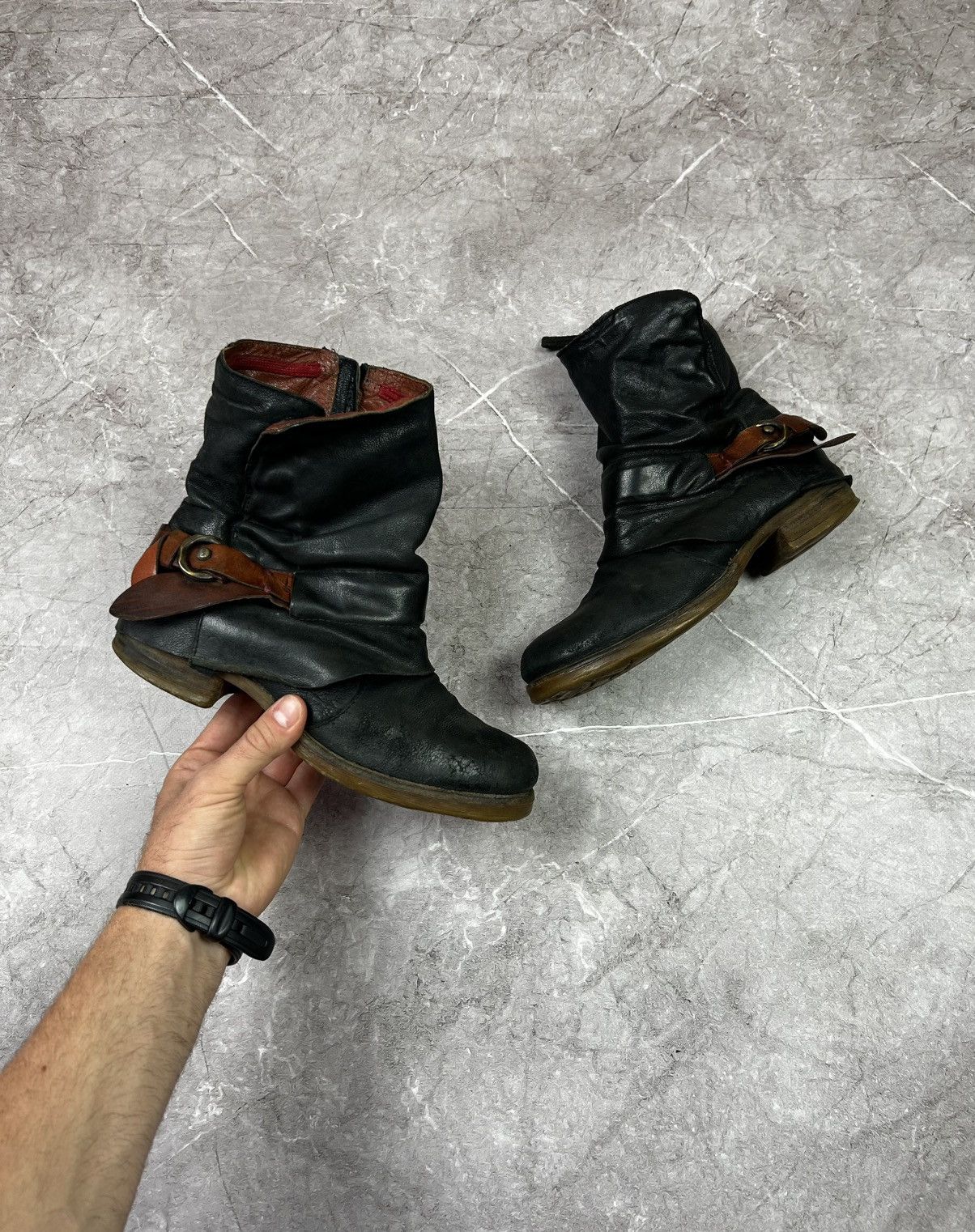 A.S.98 RARE AS 98 Airstep Vintage Ankle Straps Boots Guidi Vibe Size US 9 / IT 39 - 1 Thumbnail