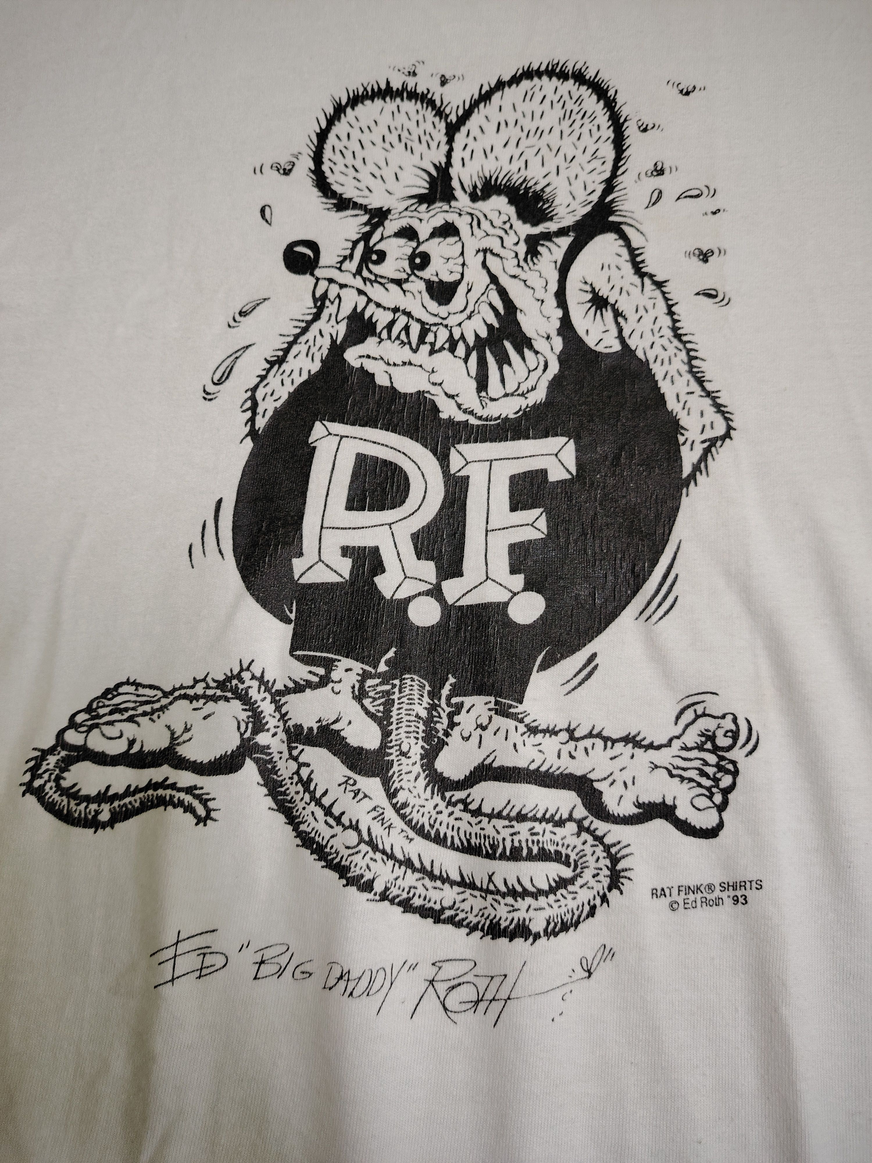 Vintage Vintage 90s Rat Fink T-shirt Ed big daddy roth Size US S / EU 44-46 / 1 - 3 Thumbnail