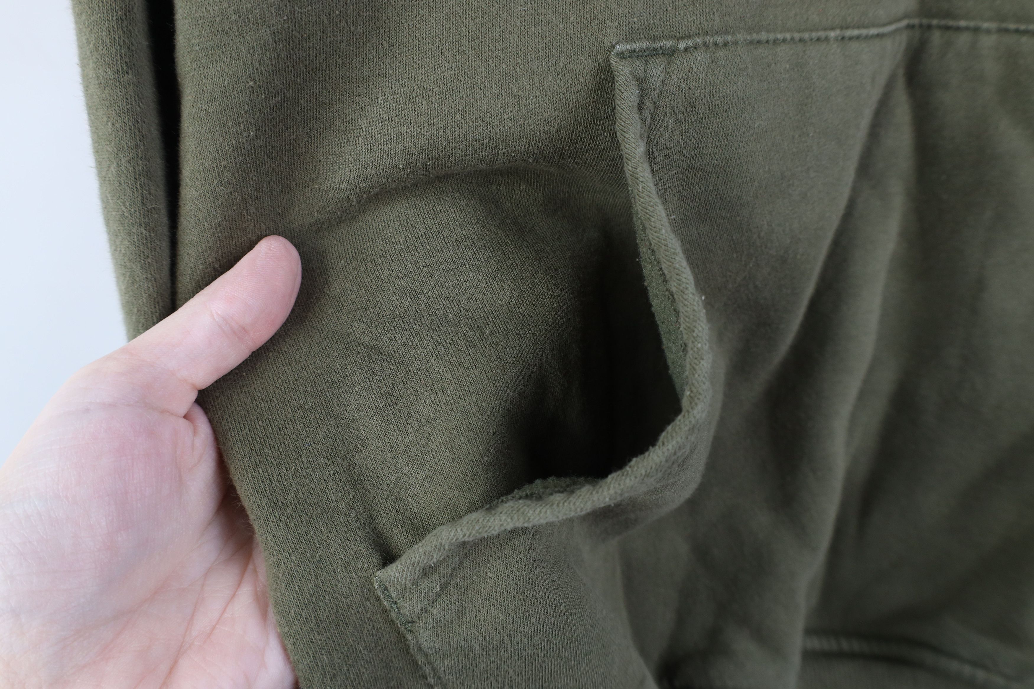 Champion Vintage Y2K Champion Blank Hoodie Sweatshirt Olive Green Size US S / EU 44-46 / 1 - 5 Thumbnail