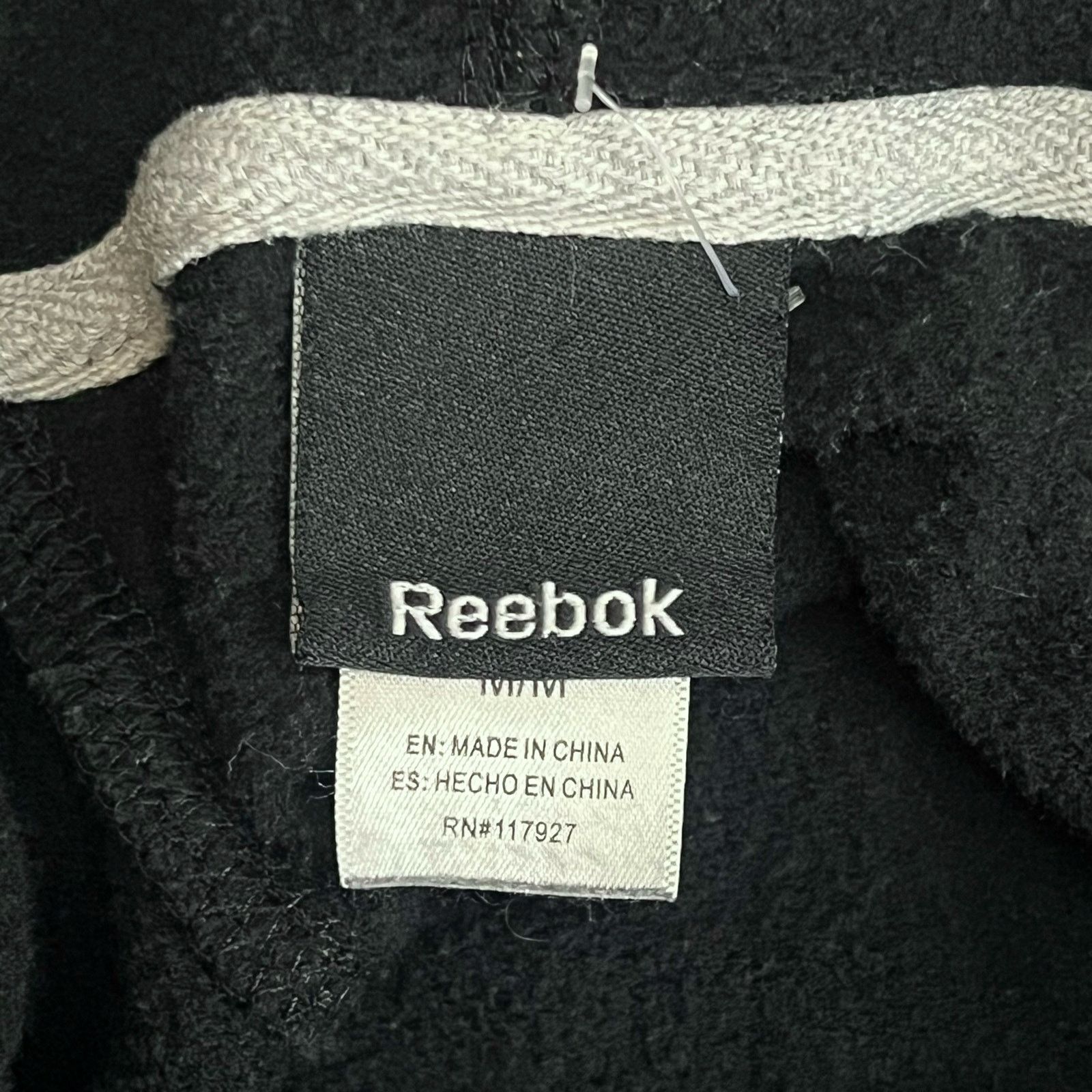 Reebok Reebok Black Hoodie Mens Medium Pullover Sweatshirt Athletic Size US M / EU 48-50 / 2 - 3 Thumbnail