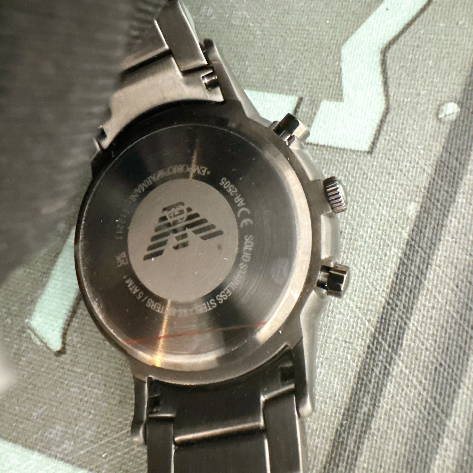 Emporio Armani Emporio Armani AR2505 Renato Chronograph Navy Blue Dial Size ONE SIZE - 5 Thumbnail