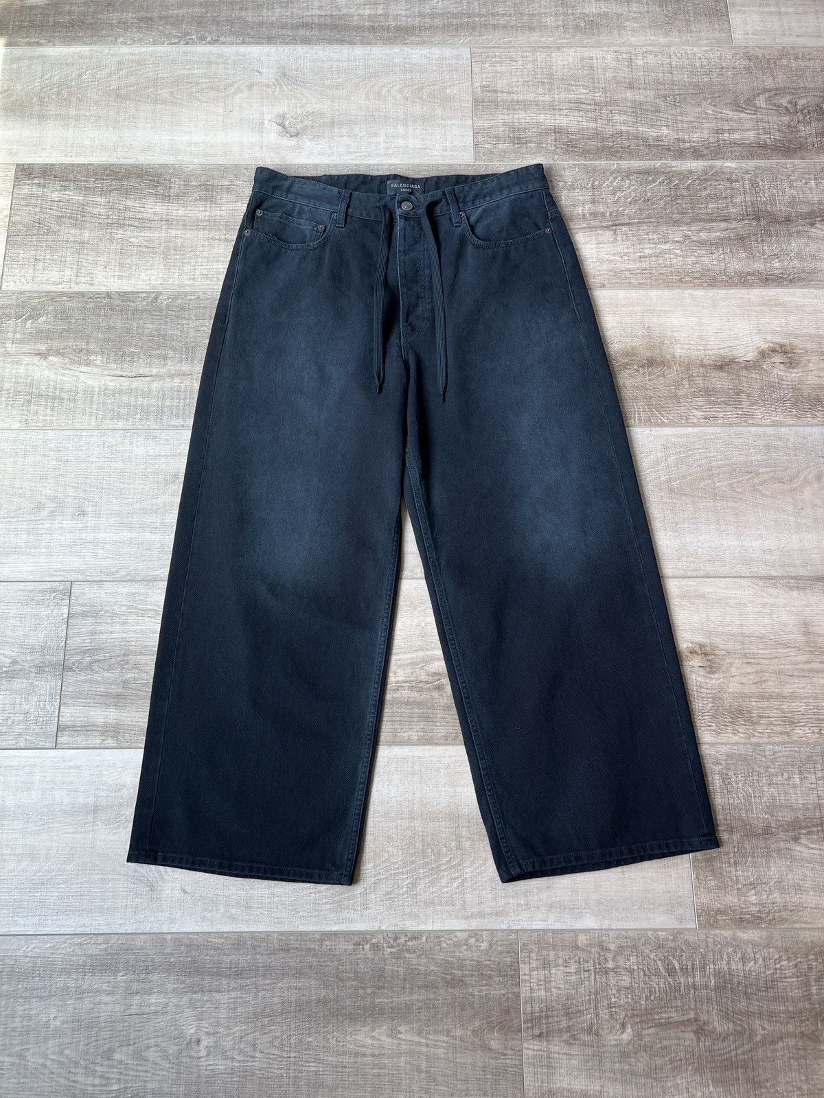 Balenciaga Balenciaga Drawstring Denim Jeans Size US 28 / EU 44 - 1 Thumbnail