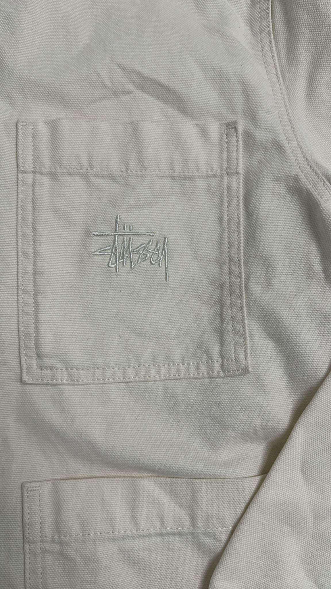 Stussy Stüssy Cord Collar Canvas Chore Jacket Bone Size M Size US M / EU 48-50 / 2 - 4 Thumbnail