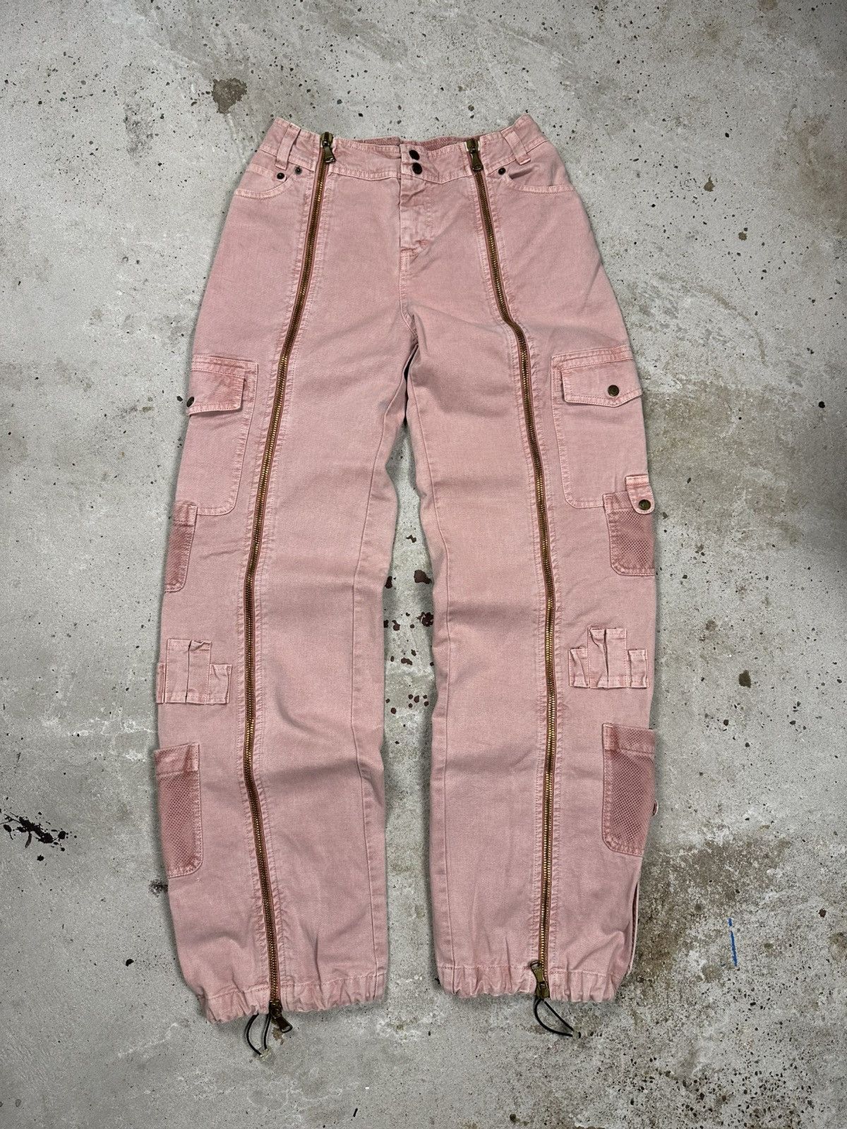 Dolce & Gabbana Vintage SS 2003 Dolce & Gabbana Aviator Full Zip Cargo Pants Size 26" / US 2 / IT 38 - 1 Thumbnail