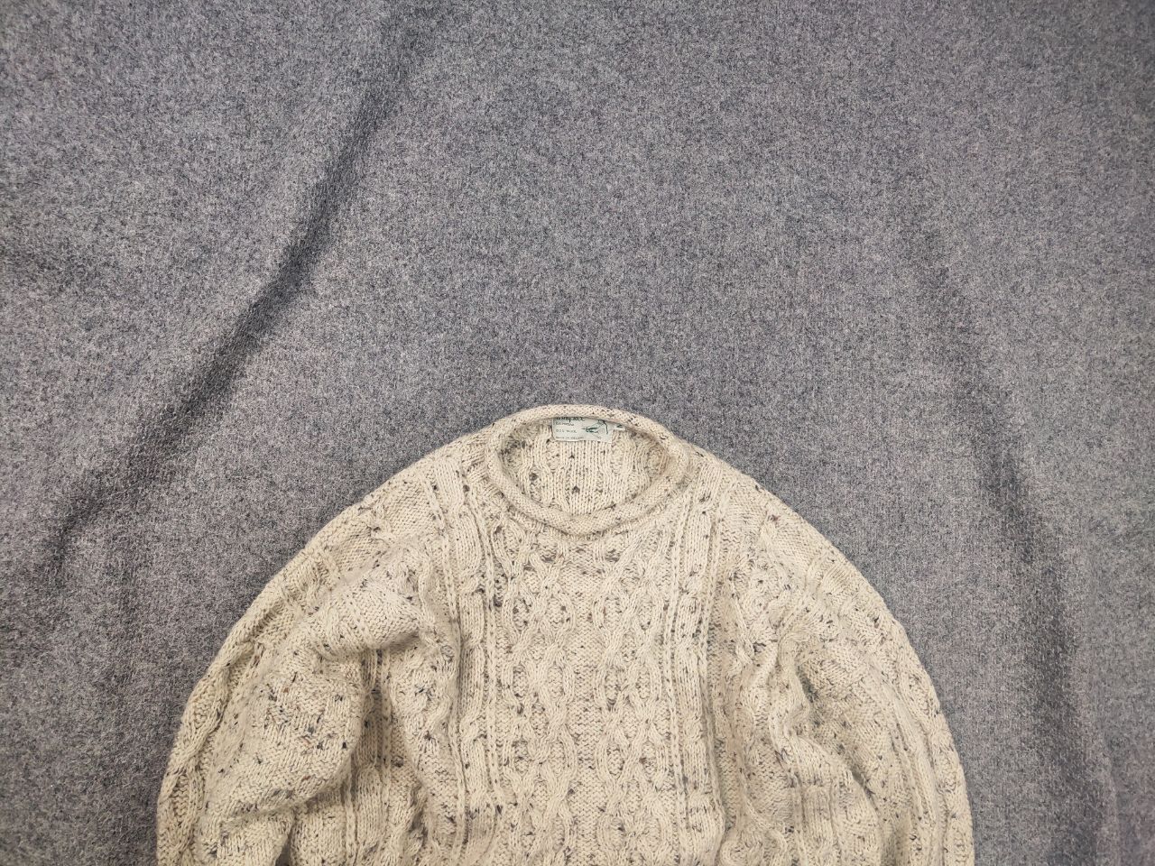 Vintage Inisfree Vintage Ireland Fisherman Cable Knit Sweater Inis Size US M / EU 48-50 / 2 - 1 Thumbnail