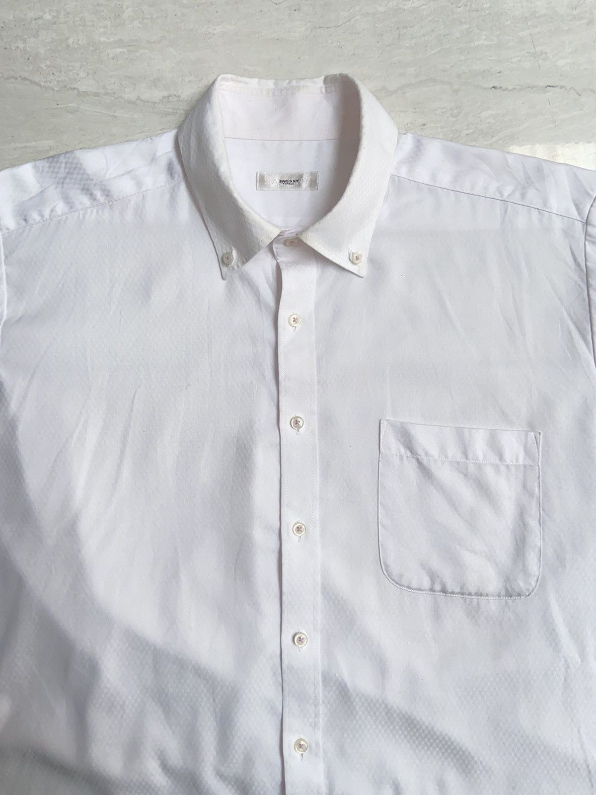 Designer × Japanese Brand × Yohji Yamamoto SACSNY Y’SACCS White Shirt Size US L / EU 52-54 / 3 - 3 Thumbnail