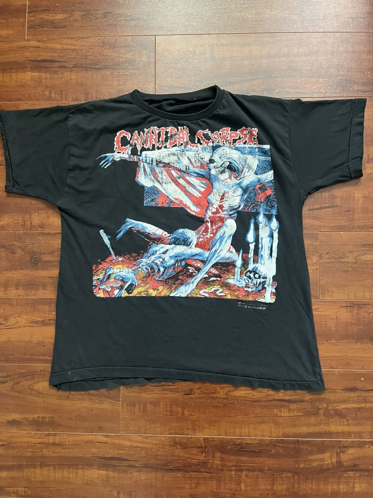 Vintage Vintage 1993 Cannibal Corpse “Full Of Hate” Tour T-Shirt. Size US L / EU 52-54 / 3 - 1 Thumbnail