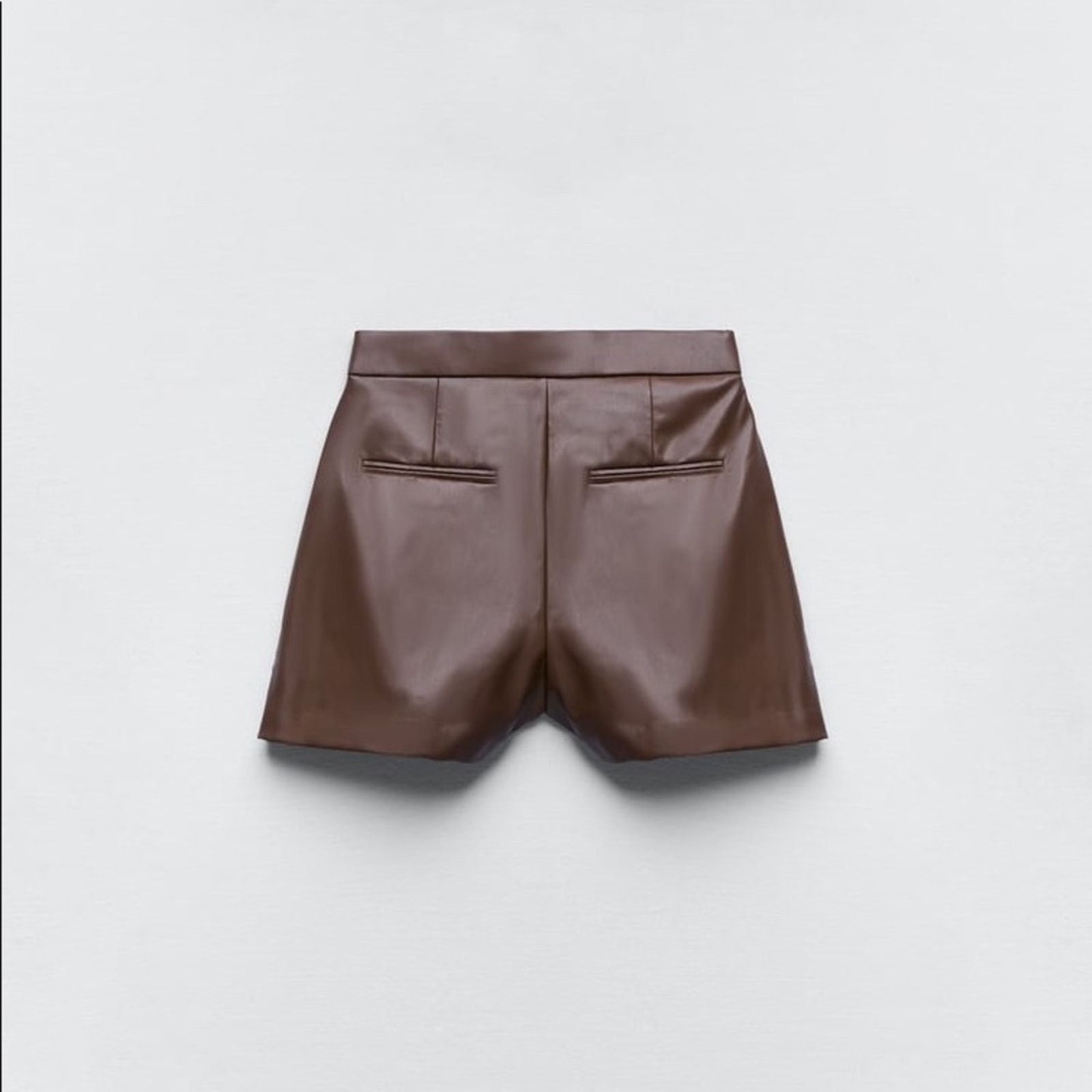 Zara Zara blogger favorite faux Leather shorts Size 42" / US 20 - 14 Thumbnail