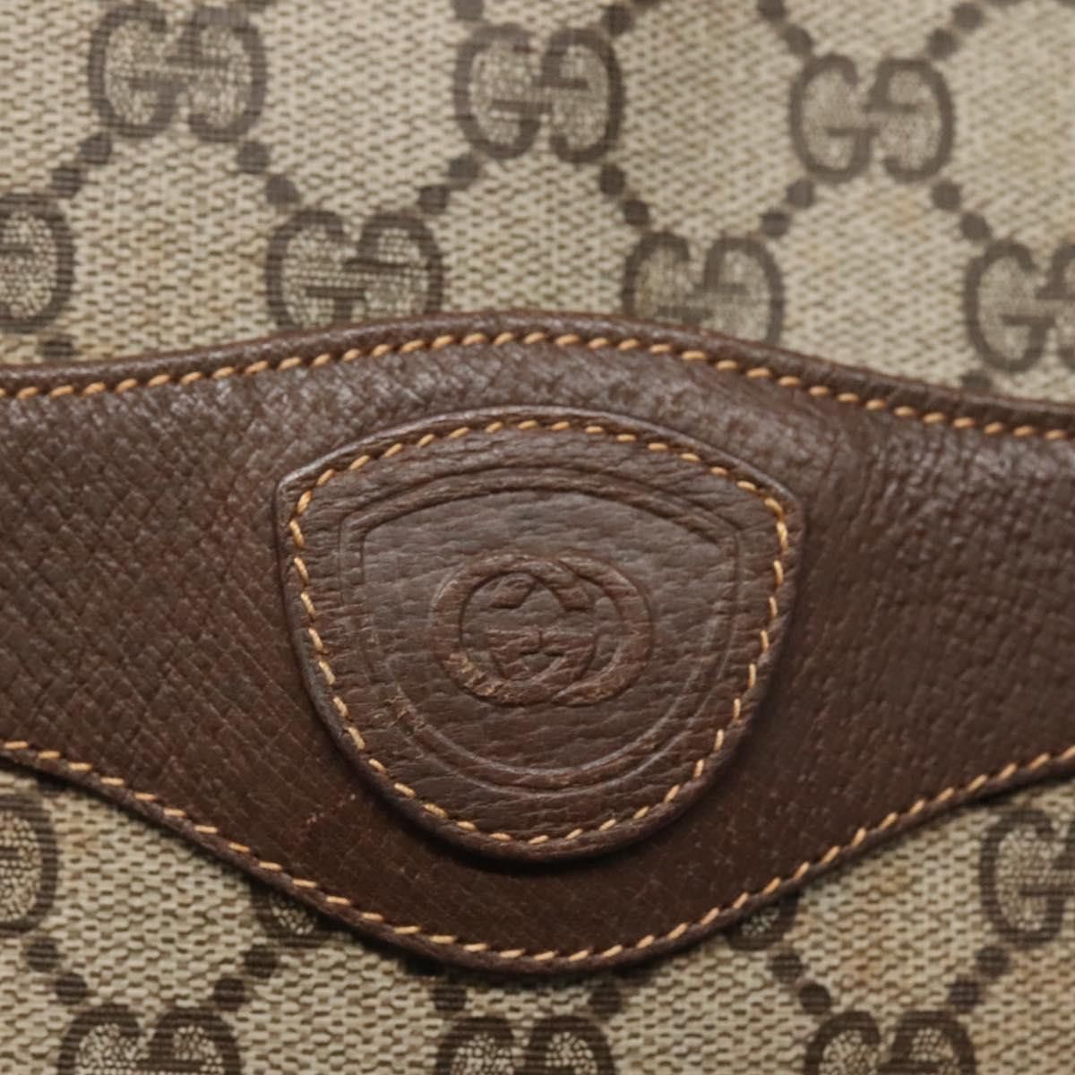 Gucci GUCCI GG Supreme Web Sherry Line Tote Bag Pvc Beige Green Size ONE SIZE - 14 Thumbnail
