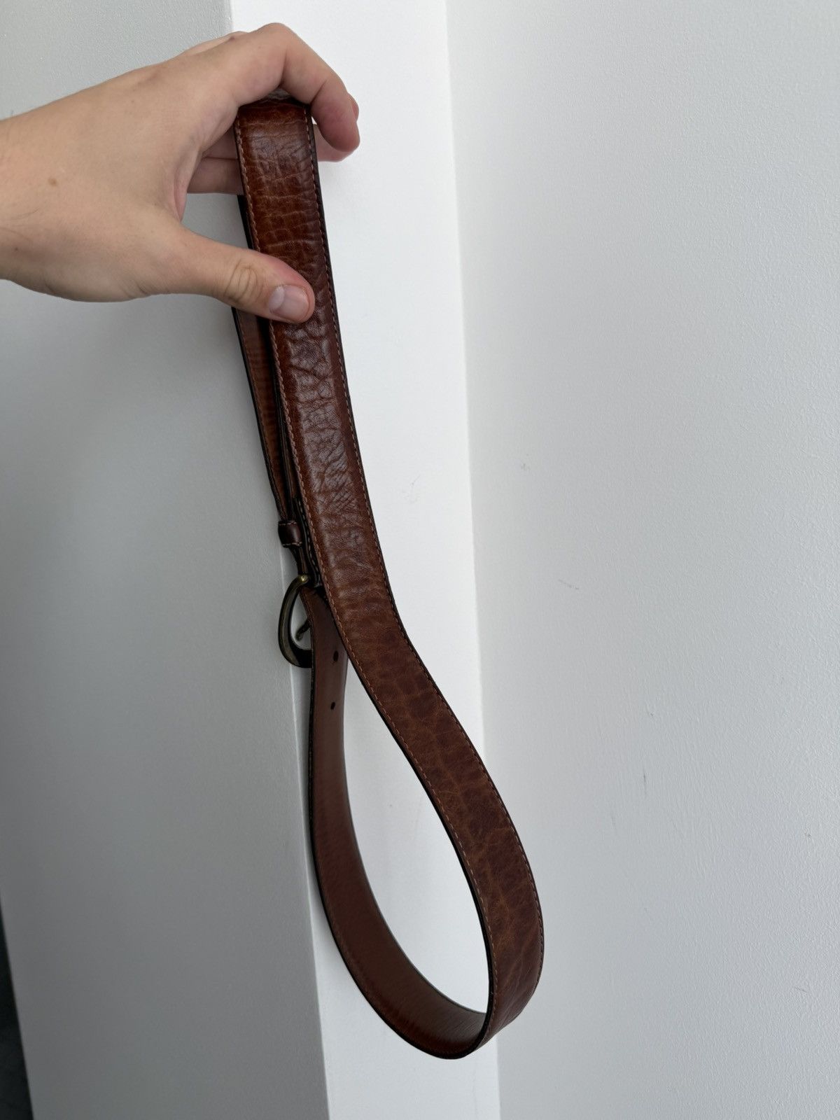 L.L. Bean Vintage L.L.Bean Made in USA Leather Belt Size ONE SIZE - 9 Thumbnail