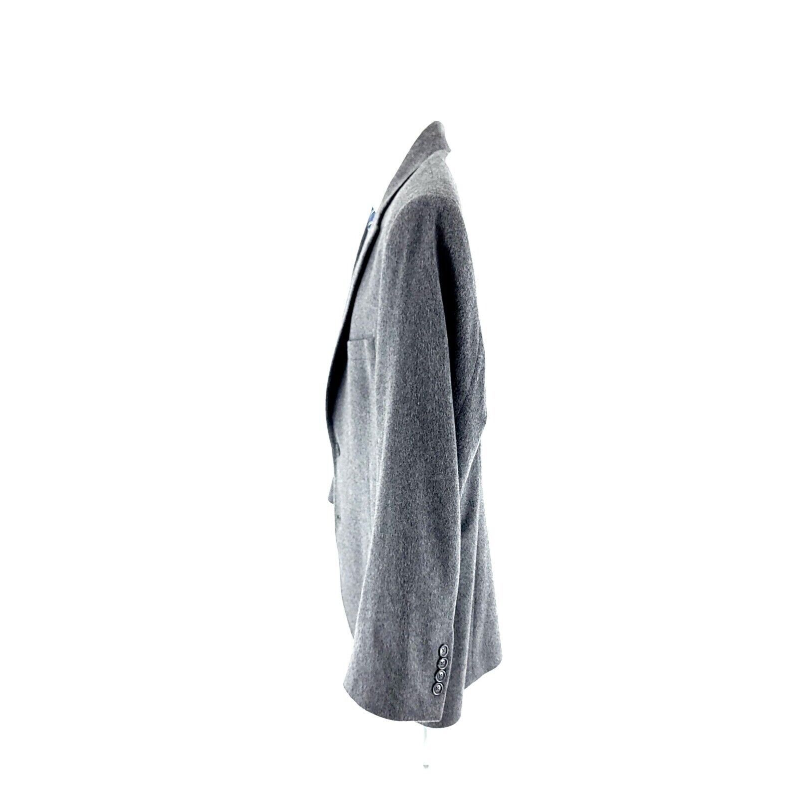 Jos. A. Bank Jos A Bank Flannel Wool Cashmere Gray 2 Button Sport Coat 42 Size 42S - 5 Thumbnail