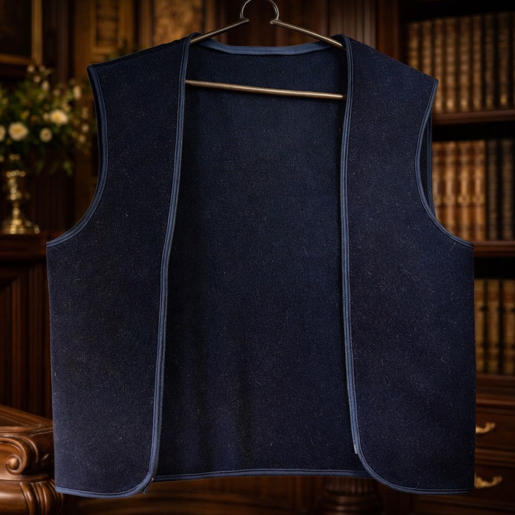 Burberry Vintage Burberrys Wool Camel Hair Zip-In Coat Liner Vest 36 Size 36R - 2 Thumbnail
