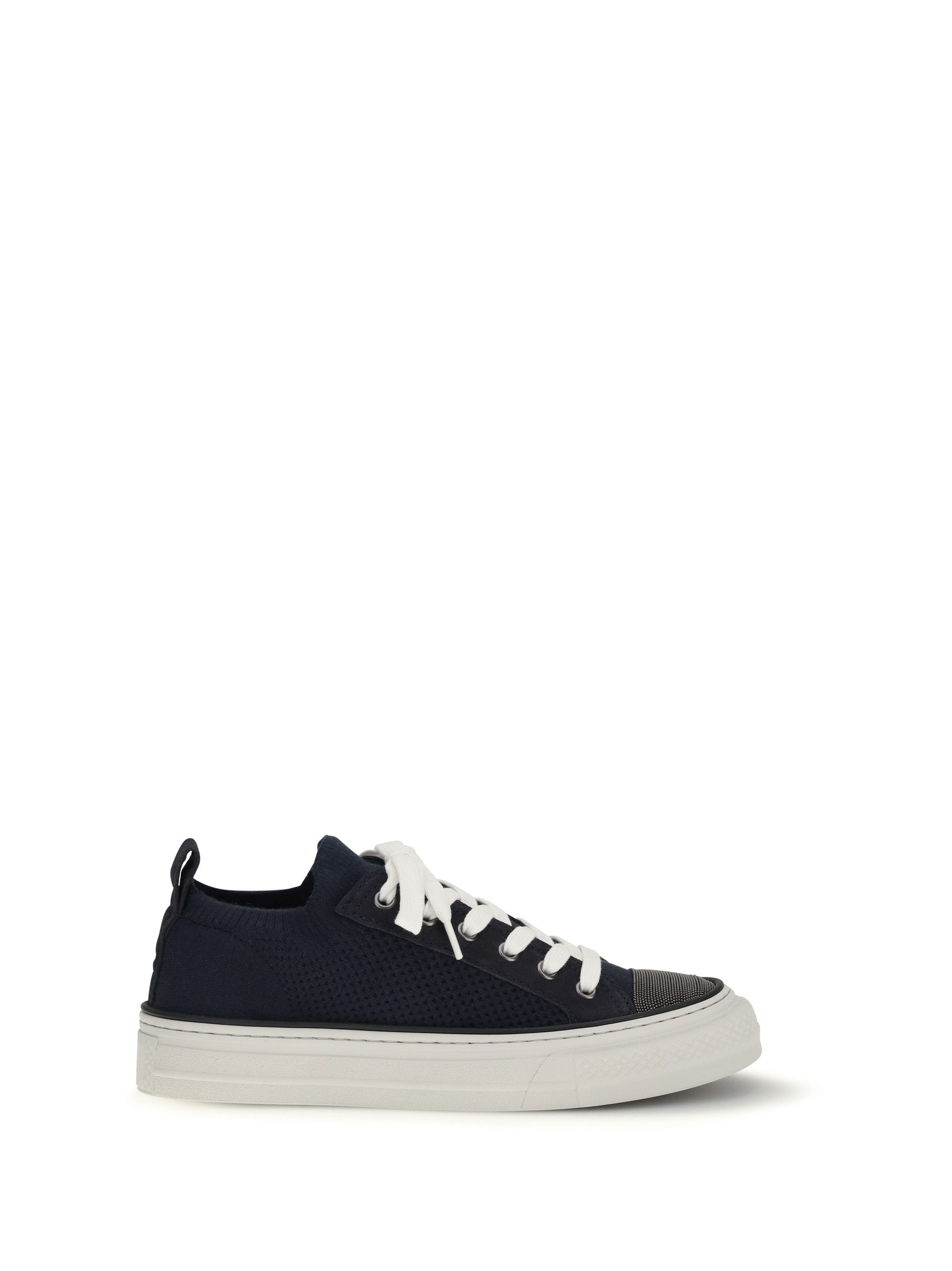 Brunello Cucinelli Cotton knit and suede Sneakers Size US 9 / IT 39 - 1 Thumbnail