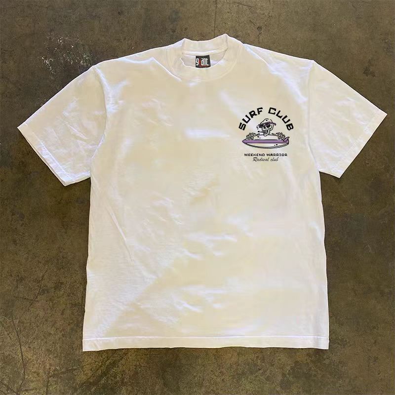 Japanese Brand White Loose Casual Printed Short Sleeve T-Shirt Size US M / EU 48-50 / 2 - 4 Thumbnail