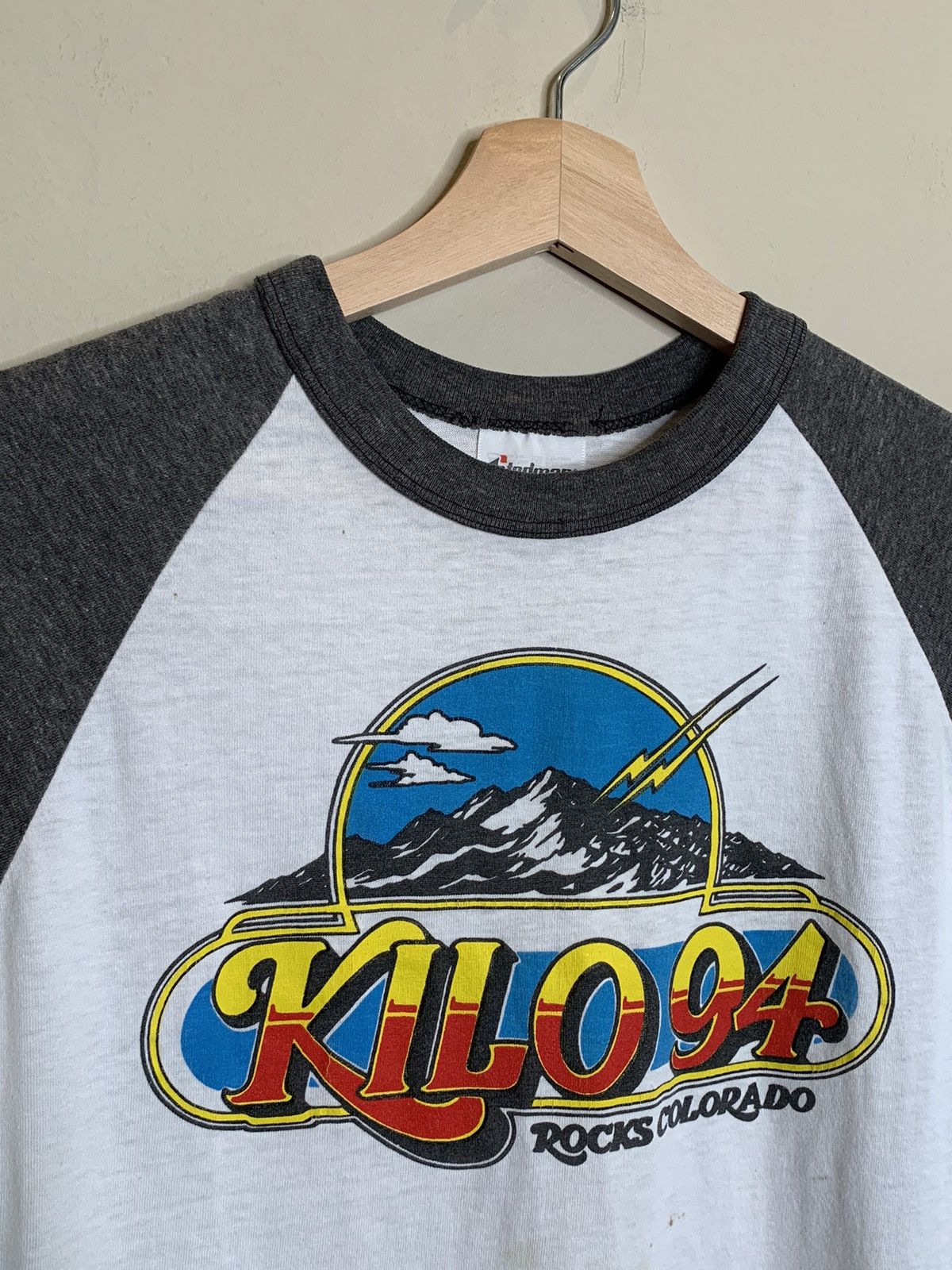 RARE* Vintage 80s KILO 94 Rocks Colorado Radio Station Shirt